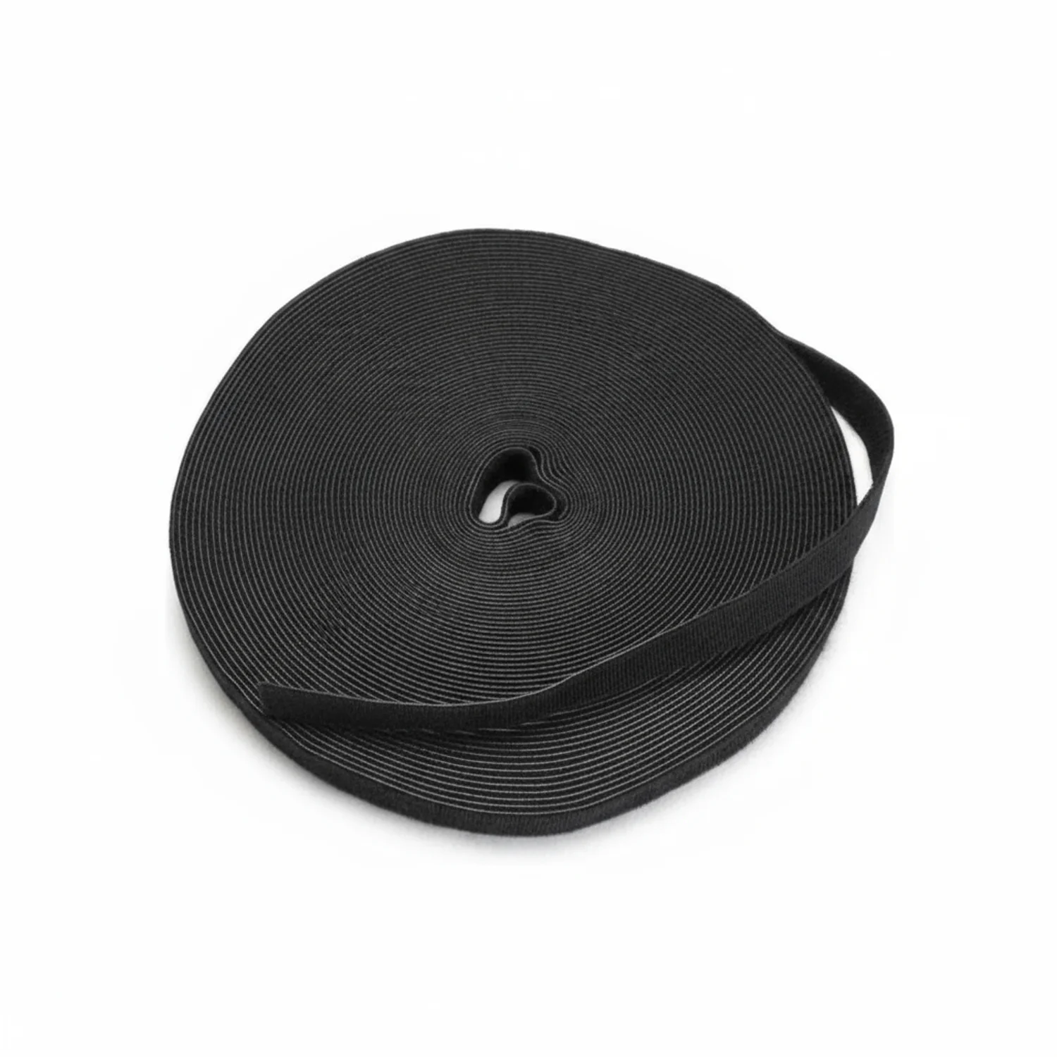 Grizzly Supply Hook & Loop 3/4" Black Continuous Roll 25 yards/roll