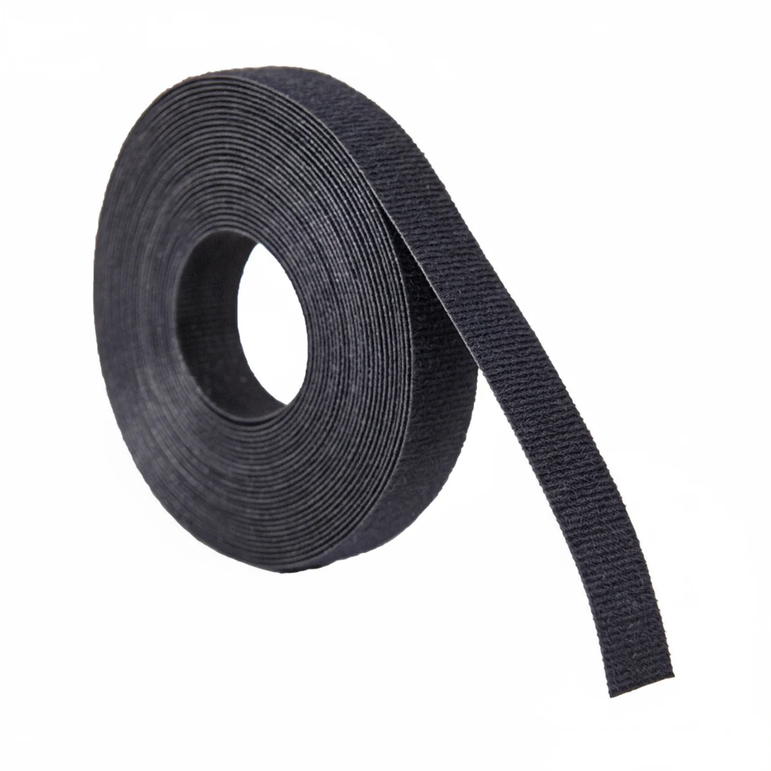 3/8” x 25 Yard Hook & Loop Continuous Roll, Black 1/Bag - Image 3