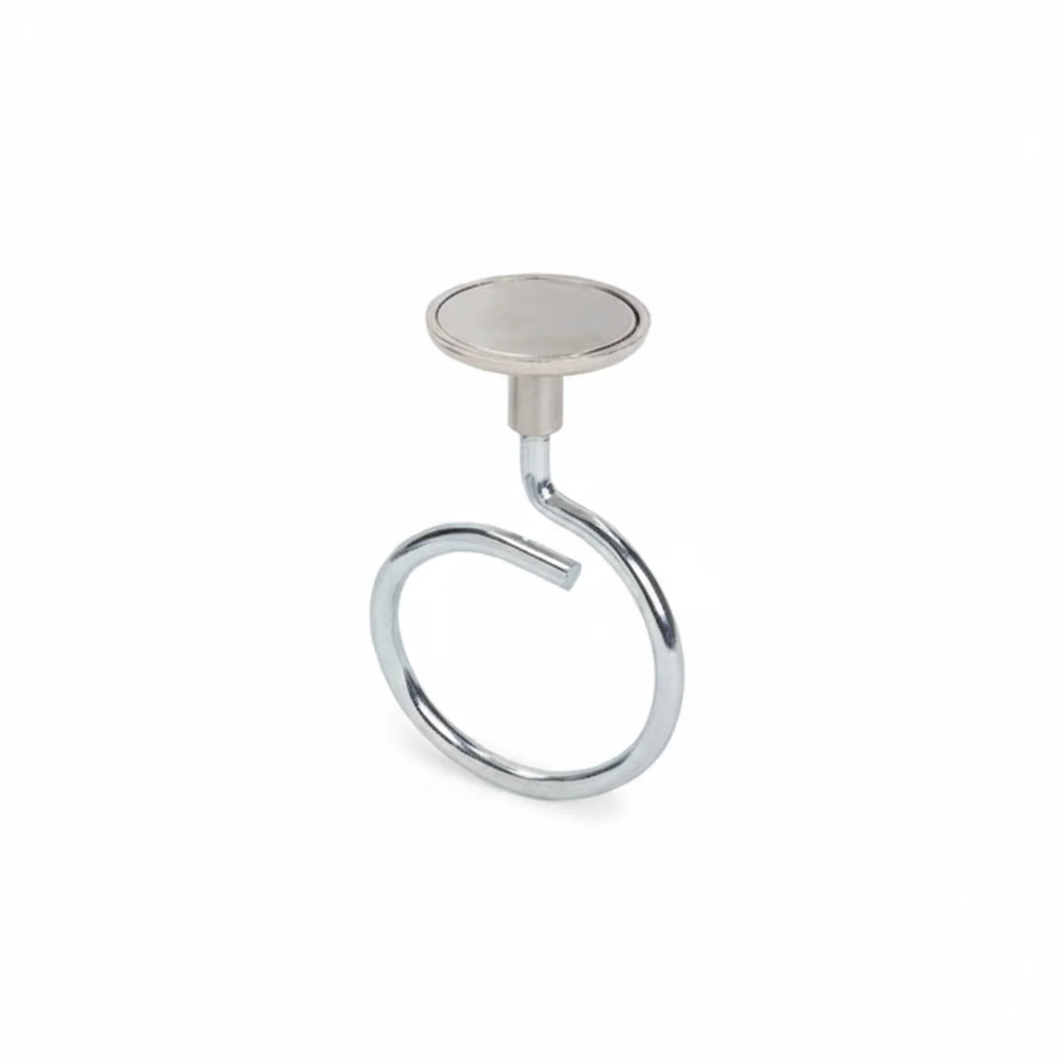 Magnetic Bridle Ring, Large, 2” Dia Ring, Neodymium Magnet/Steel, 90lb Pull Force, 10/Box