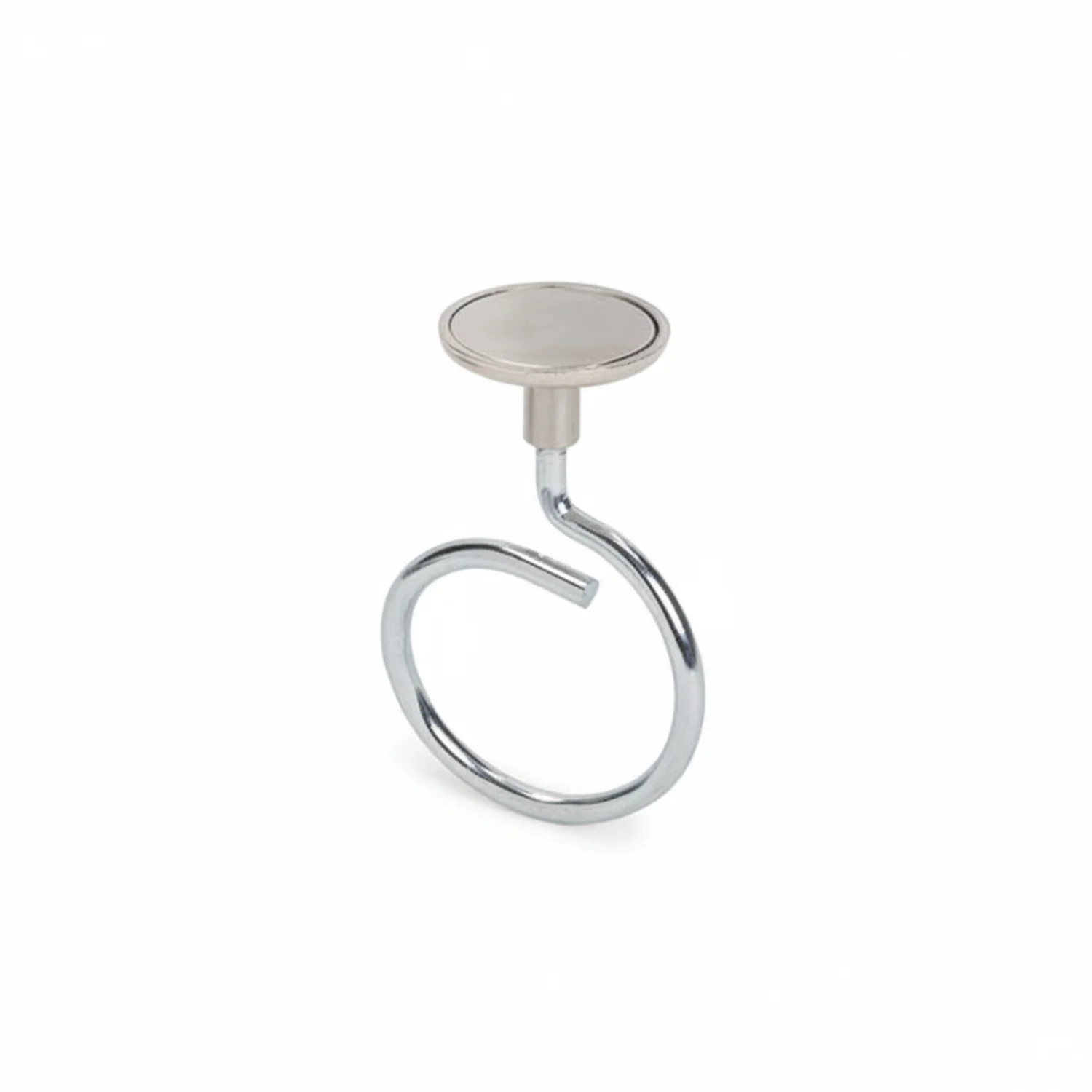 Magnetic Bridle Ring, Large, 2” Dia Ring, Neodymium Magnet/Steel, 90lb Pull Force, 100/Box