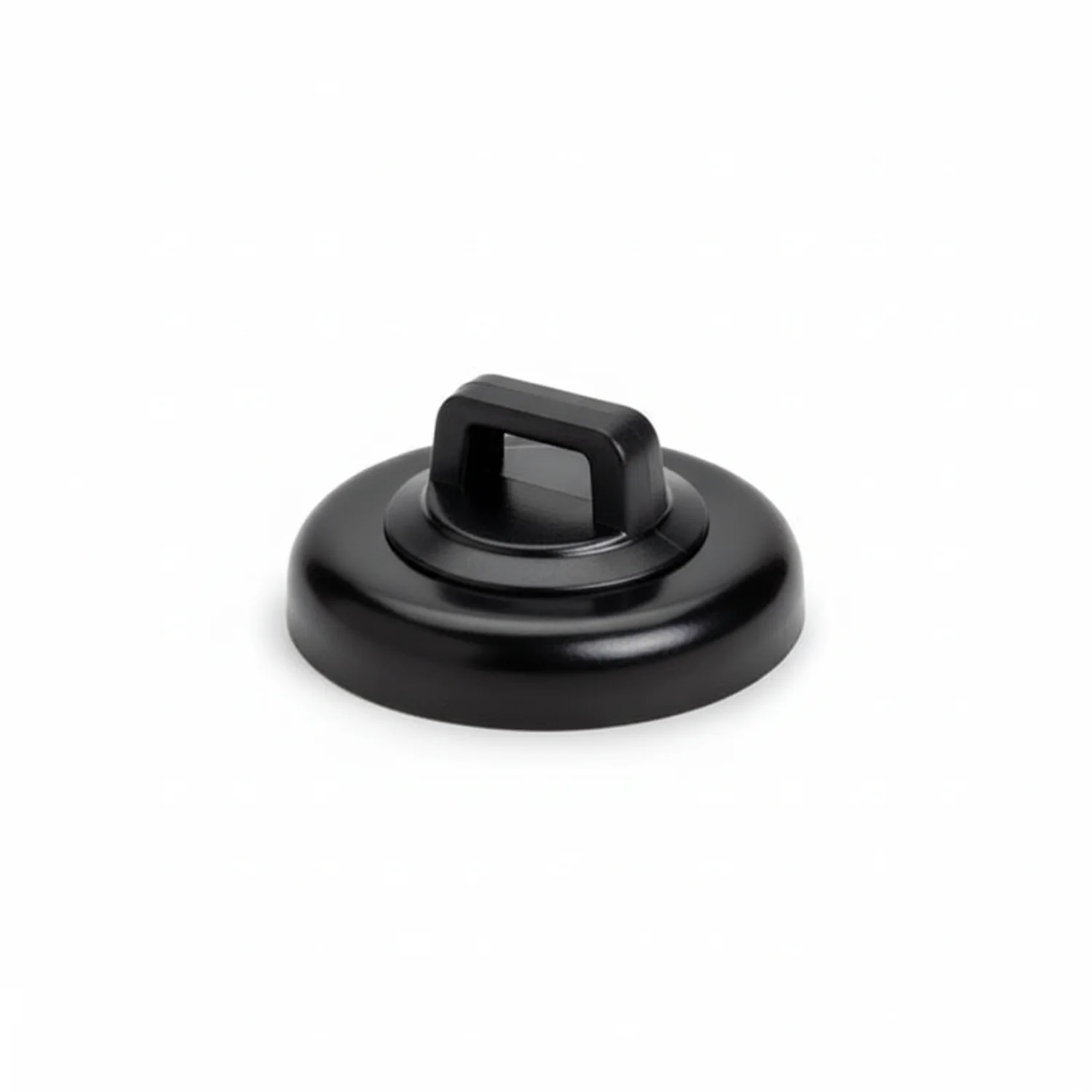 Magnetic Cable Tie Mount, Large, 0.91" Dia, Neodymium Magnet/POM/ST, 15lb Pull Force, Black, 100/bg