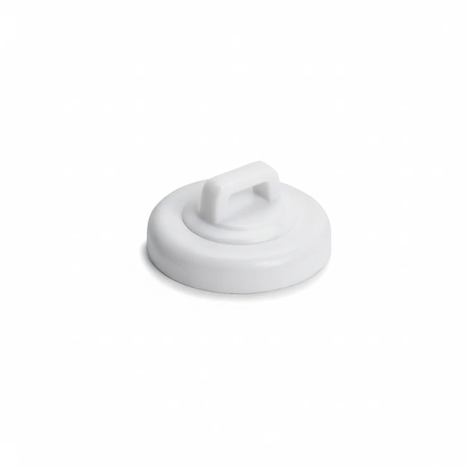 Magnetic Cable Tie Mount, Large, 0.91" Dia, Neodymium Magnet/POM/ST, 15lb Pull Force, White, 10/bg