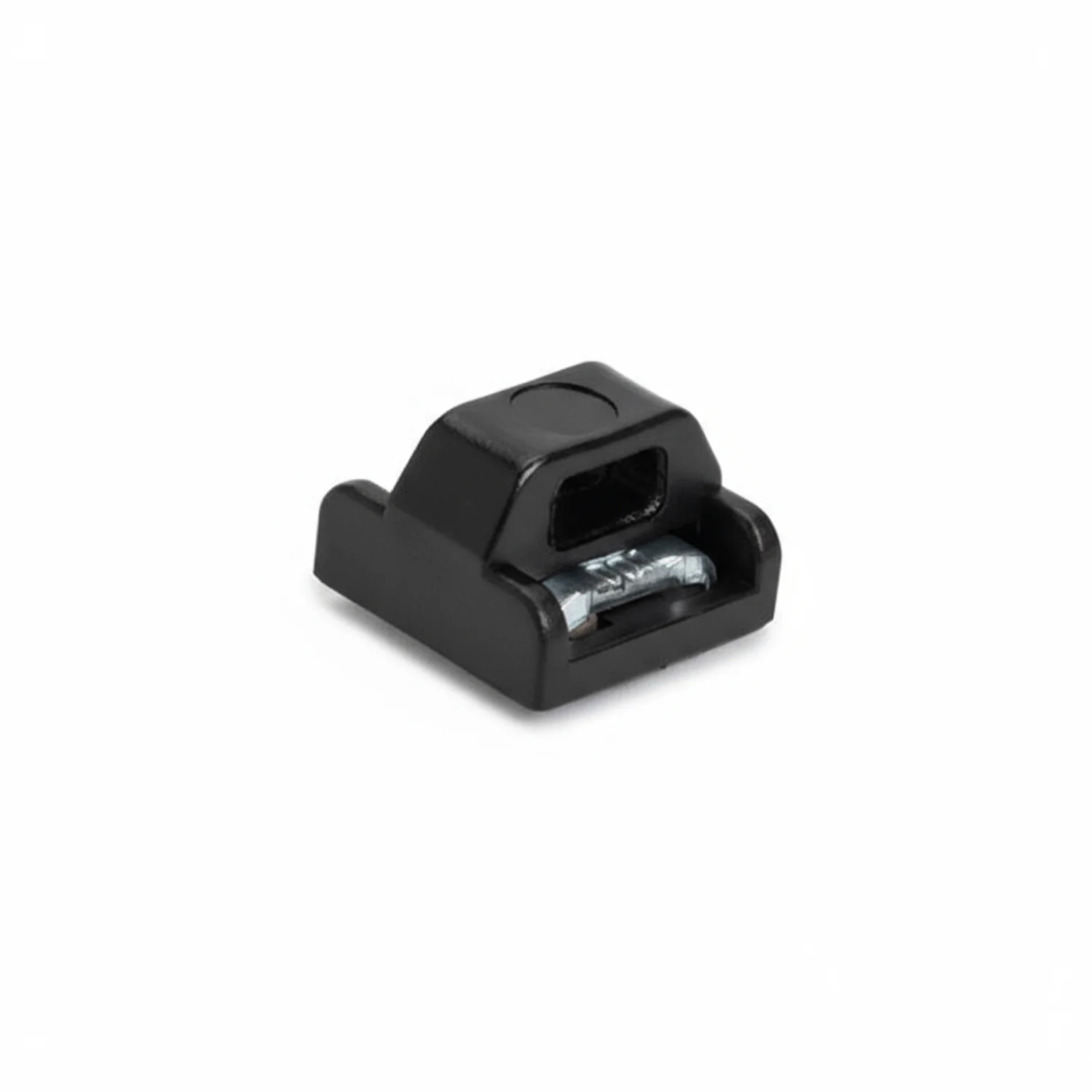 Magnetic Cable Tie Mount, Mini, 0.6 x 0.6", Neodymium Magnet/POM/ST, 5lb Pull Force, Black, 10/bg