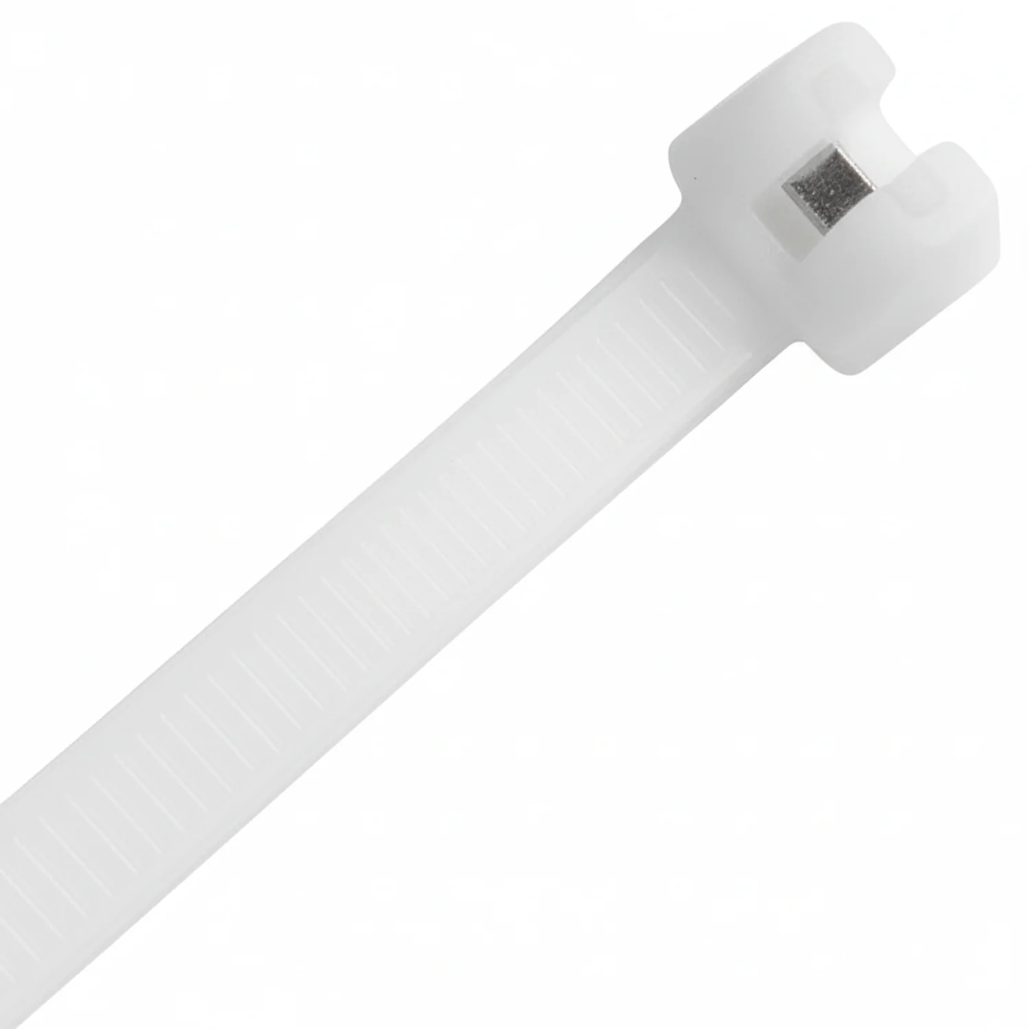 11" Natural Metal Tooth Cable Tie 100/bag Part # MT11-50-9C