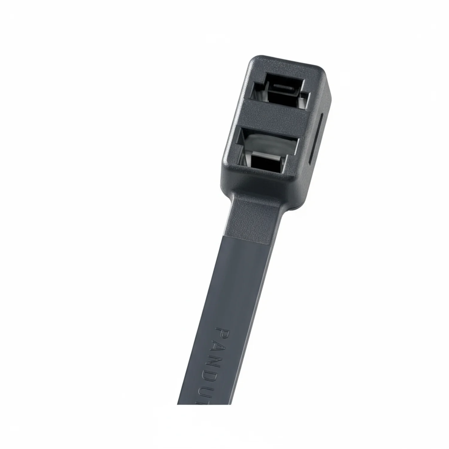 Panduit PLB5EH-C0 19.2" Black Nylon Double Loop Cable Tie 125 lbs 100/Bag