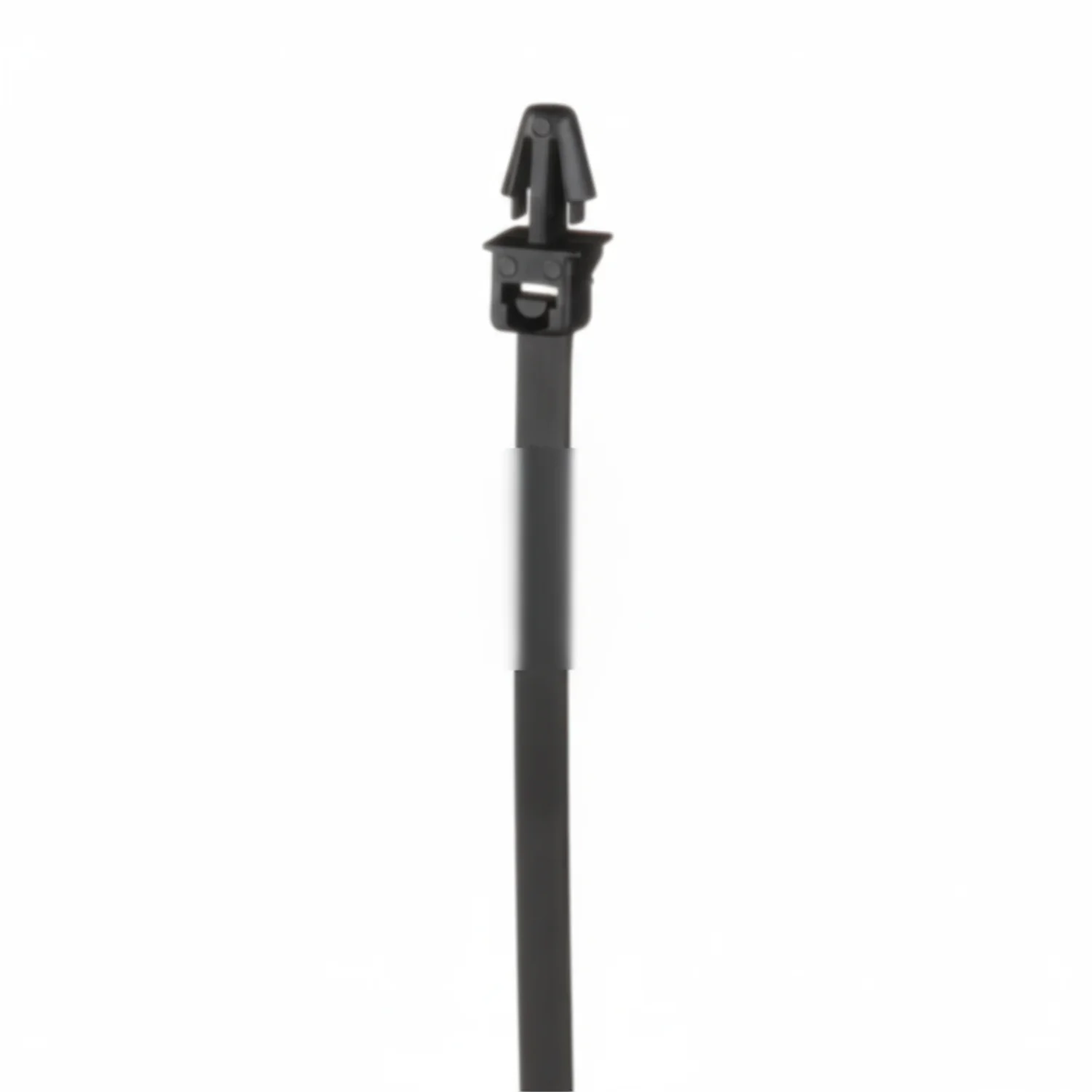 Pan-Ty® PLP2S-M0 Locking Push Mount Tie, Black, UV PA6.6, 7.9"L, 50lb, PK1000 - Image 2