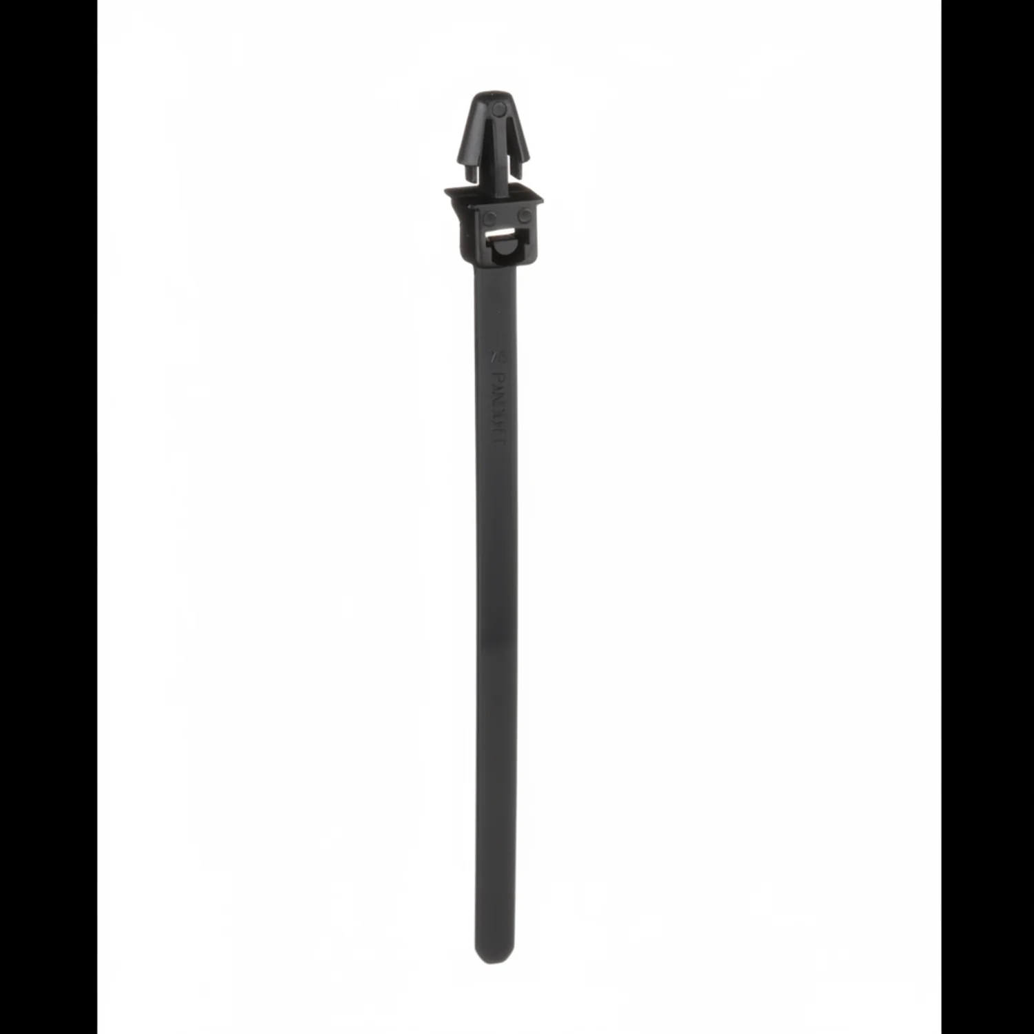 Pan-Ty® PLP2S-M0 Locking Push Mount Tie, Black, UV PA6.6, 7.9"L, 50lb, PK1000 - Image 3