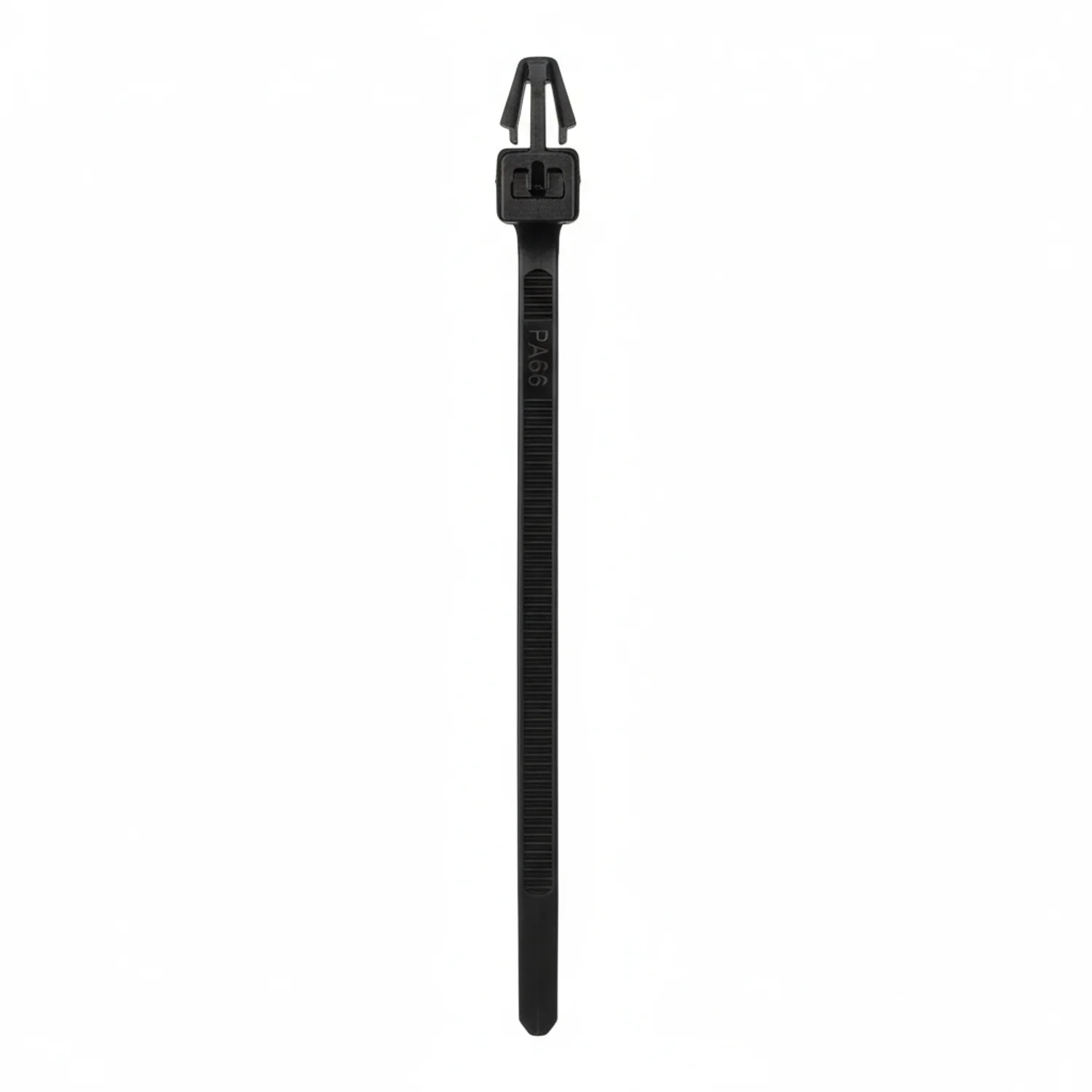 Pan-Ty® PLP2S-M0 Locking Push Mount Tie, Black, UV PA6.6, 7.9"L, 50lb, PK1000 - Image 4