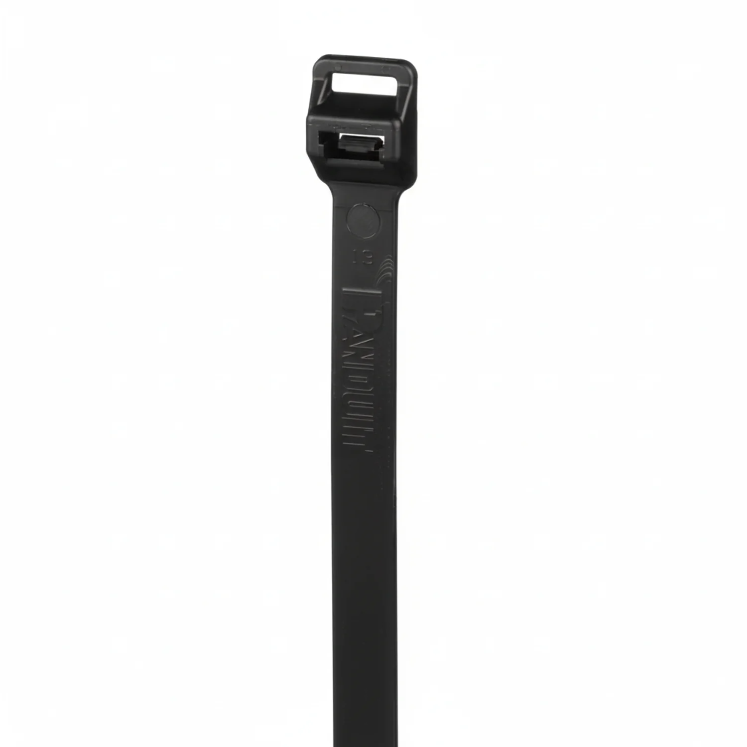 Pan-Ty® PLT8EH-C0 Cable Tie, Black, UV PA6.6, 30.6"L, 175lb, PK100 - Image 2