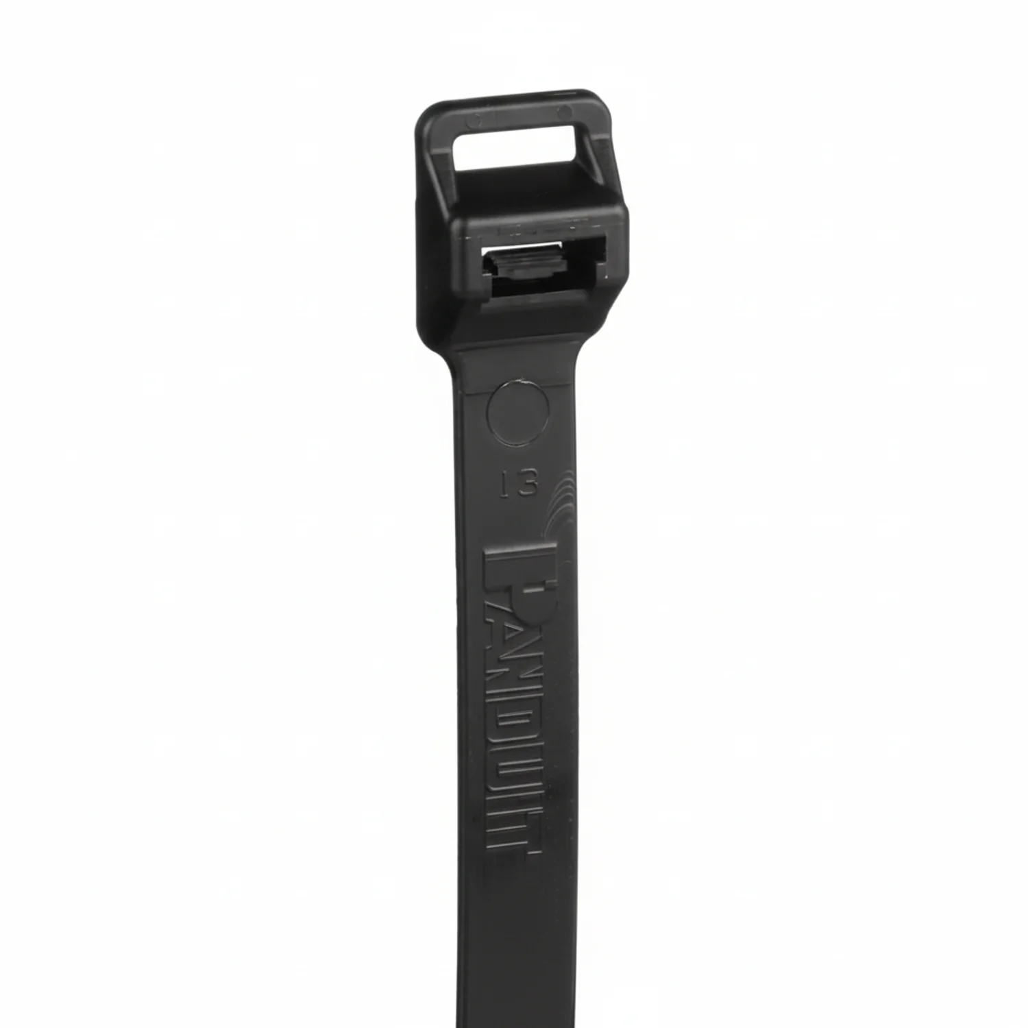 Pan-Ty® PLT8EH-C0 Cable Tie, Black, UV PA6.6, 30.6"L, 175lb, PK100 - Image 3