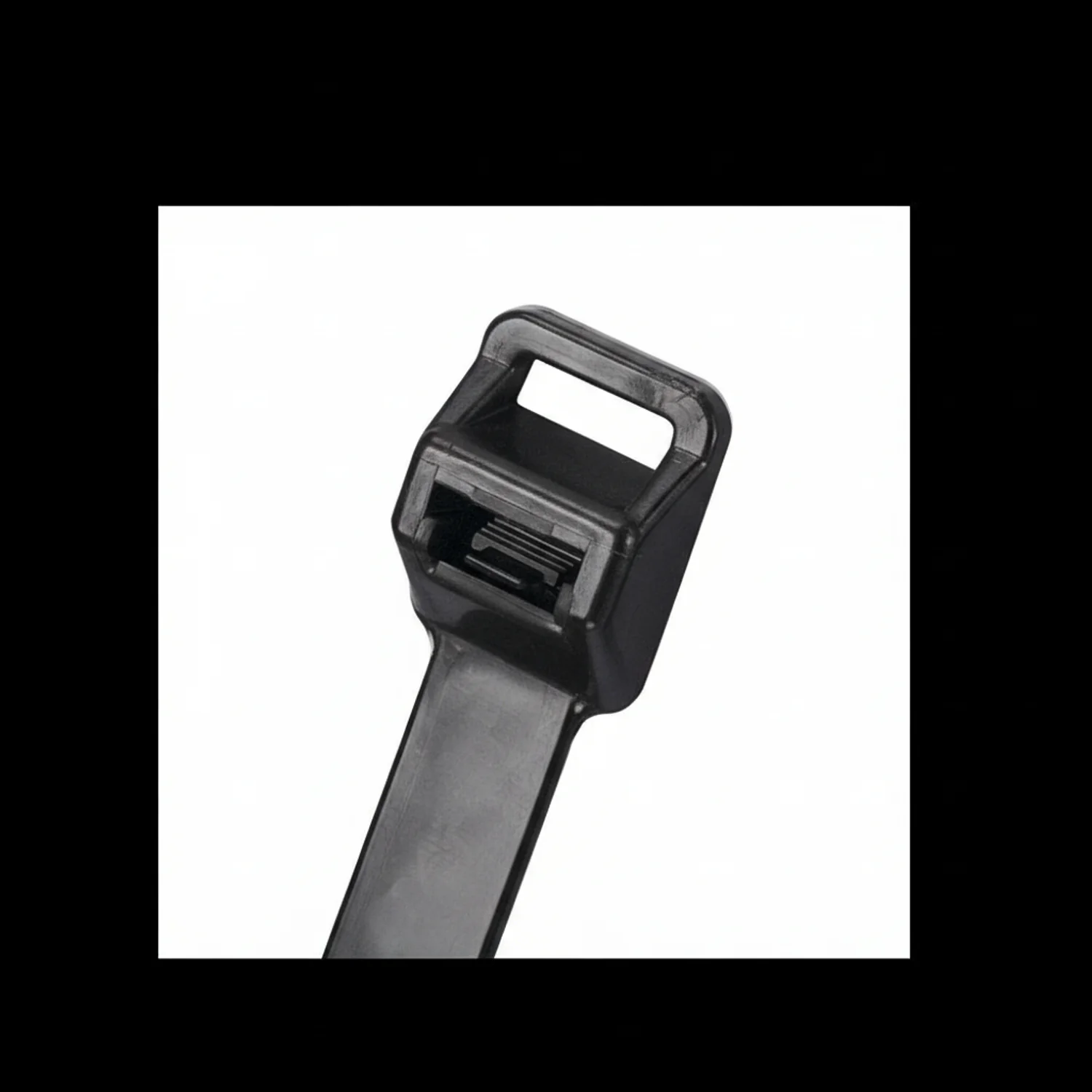 Pan-Ty® PRT5EH-C100 Releasable Cable Tie, Black, UV Polypropylene, 20.1"L, 90lb