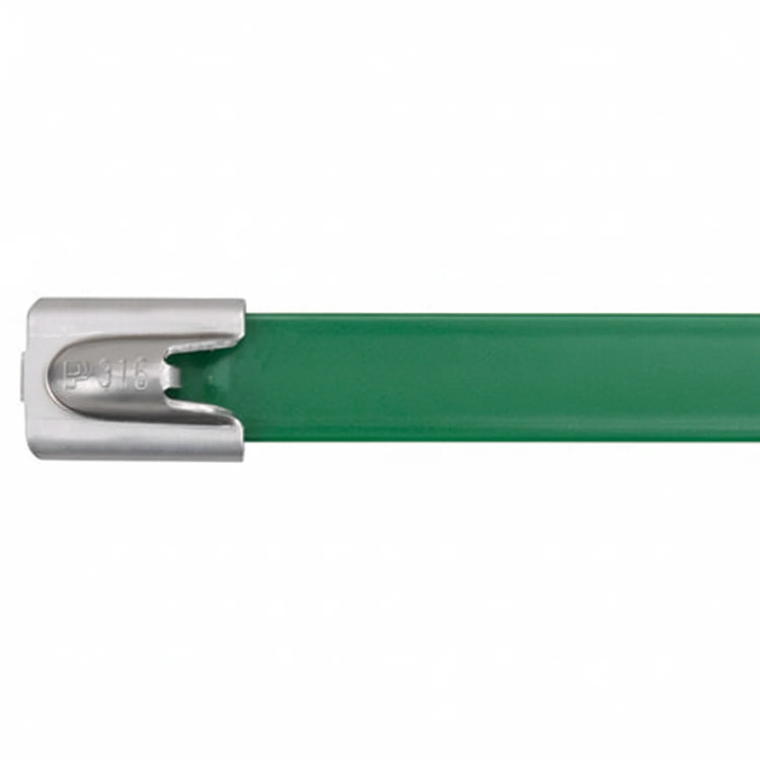 Panduit 14" 250lb Fully Coated Green Polyester 316 Pan-Steel Stainless Steel Cable Ties / Zip Ties 50/bag Part #MLTFC4H-LP316GR