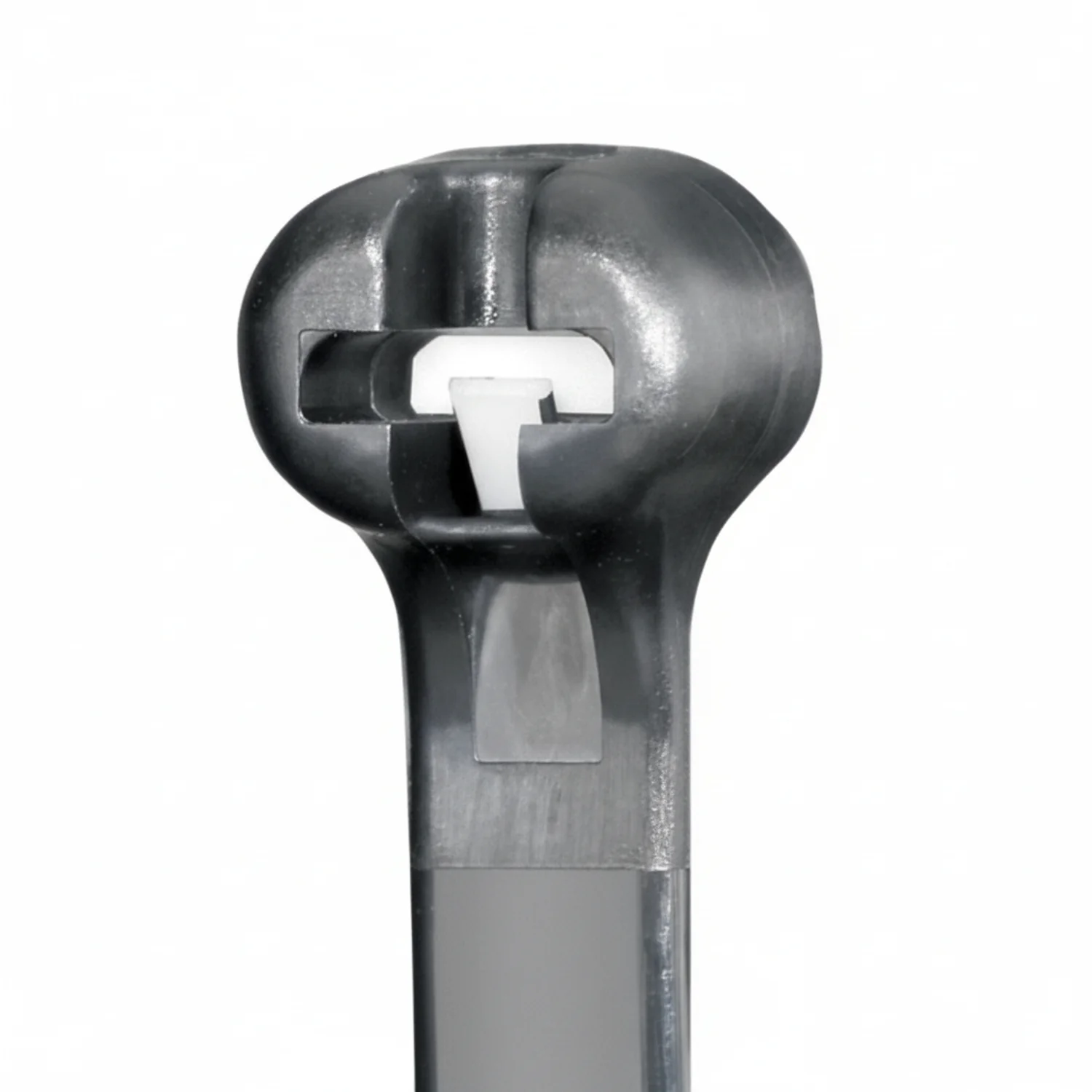 Panduit 15" 120lb Black UV Weather Resistant Dome-Top Barb Ty Cable Ties / Zip Ties 50/bag, Part #BT4LH-L0 - Image 2