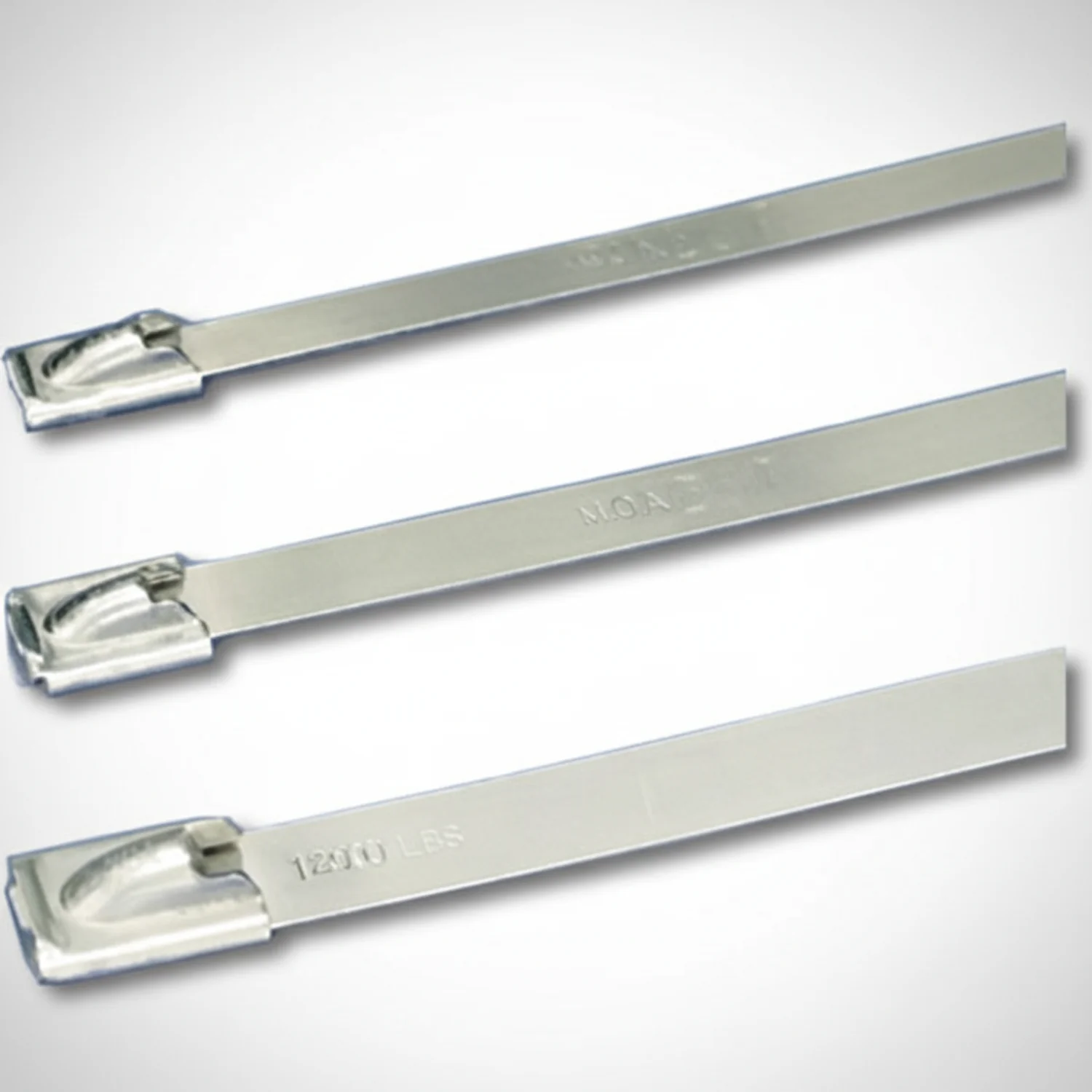 Panduit 17" 600lb Pan-Steel 304 Stainless Steel Cable Ties / Zip Ties 50/bag Part #MLT4EH-LP - Image 2