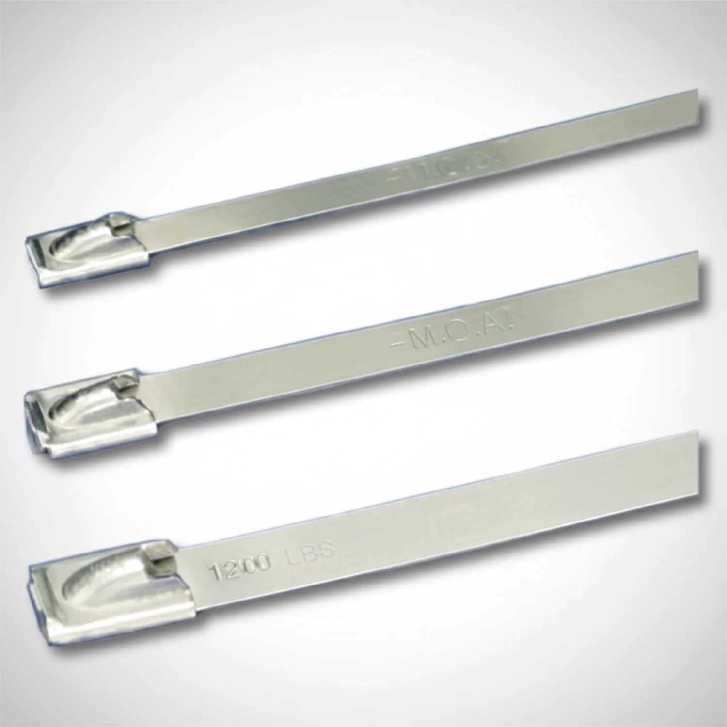 Panduit 21" 200lb Pan-Steel 304 Stainless Steel Cable Ties / Zip Ties 100/bag Part #MLT6S-CP - Image 2