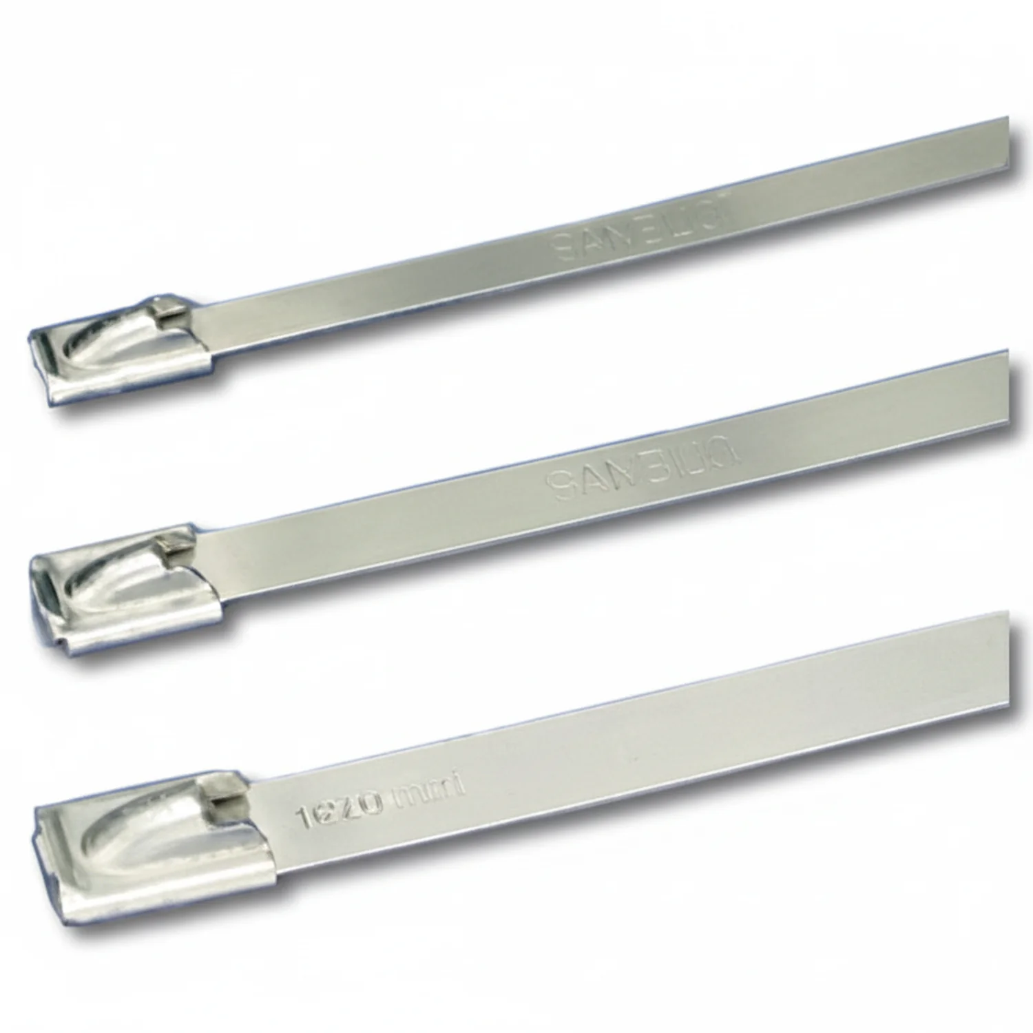 Panduit 21" 450lb Pan-Steel 304 Stainless Steel Cable Ties / Zip Ties 50/bag Part #MLT6H-LP - Image 2
