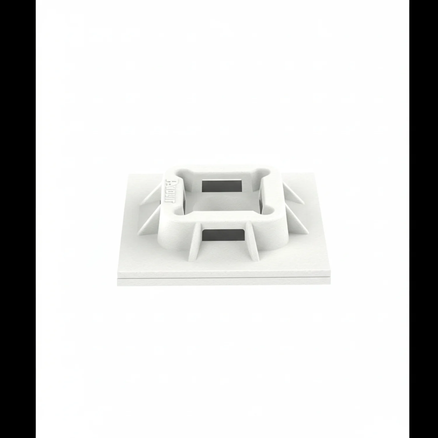 Panduit 4-Way Nylon Cable Tie Holder 1"x1" White ABM100-AT-D - Image 3