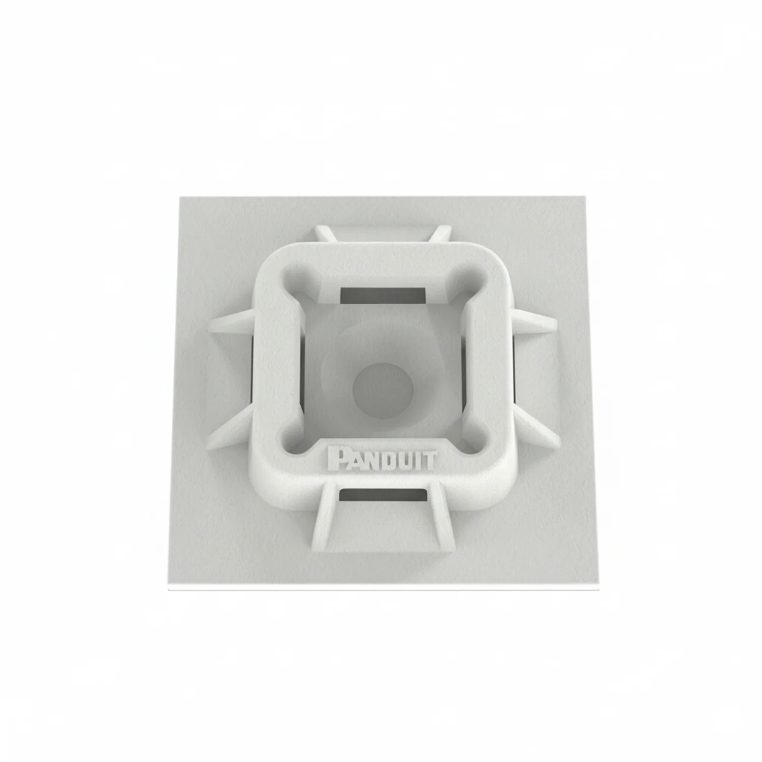 Panduit 4-Way Nylon Cable Tie Holder 1"x1" White ABM100-AT-D - Image 4