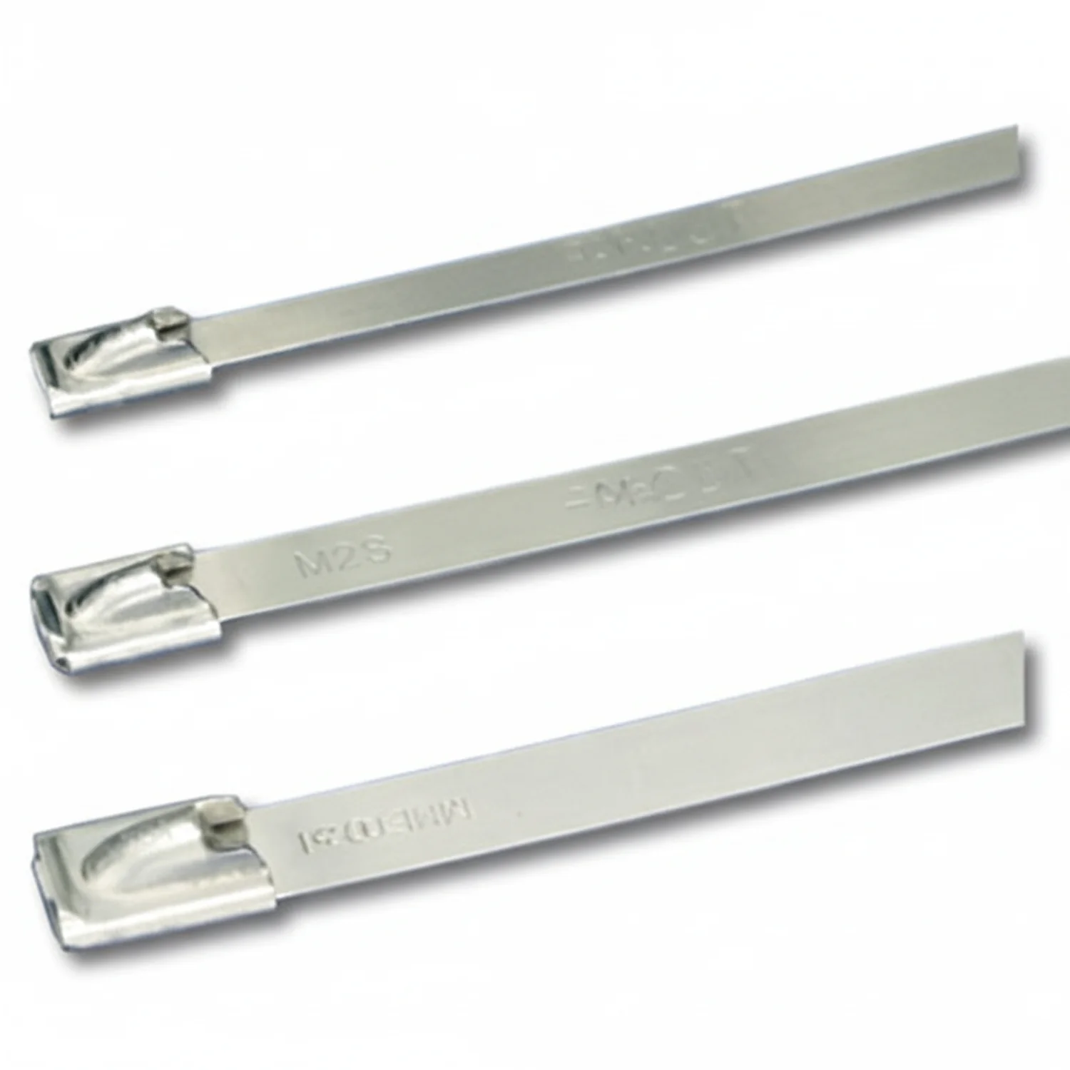 Panduit 8" 200lb Pan-Steel 316 Stainless Steel Cable Ties / Zip Ties 100/bag Part #MLT2S-CP316 - Image 2
