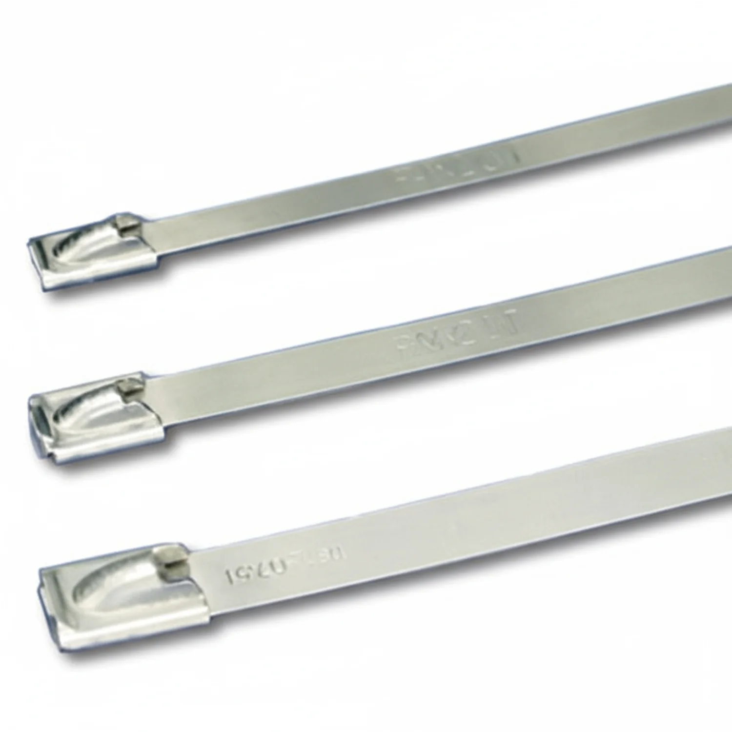Panduit 8" 450lb Pan-Steel 304 Stainless Steel Cable Ties / Zip Ties 50/bag Part #MLT2H-LP - Image 2