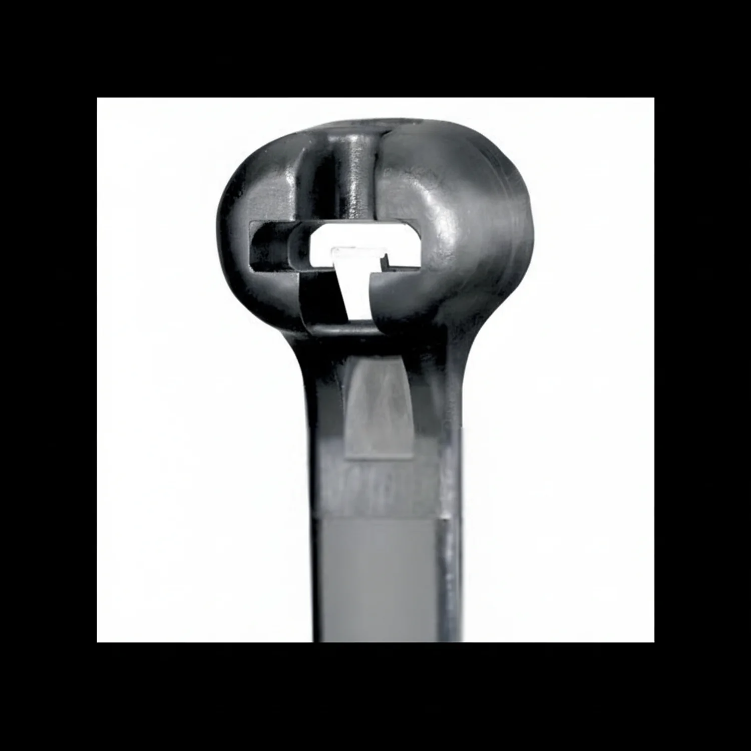 Panduit 6” 18lb. Black Heat Stabilized Dome-Top Barb Ty Cable Ties / Zip Ties 1000/bag Part # BT1.5M-M30 - Image 2
