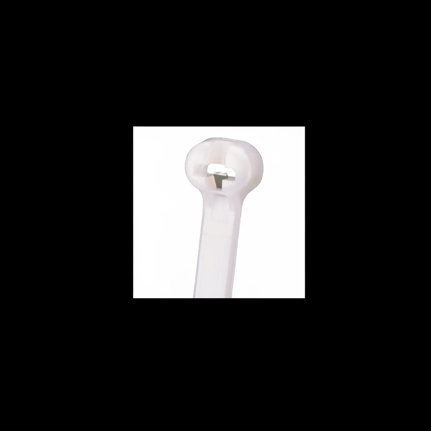 Panduit 8” 18lb. Natural Dome-Top Barb Ty Cable Ties / Zip Ties 1000/bag Part # BT2M-M - Image 2