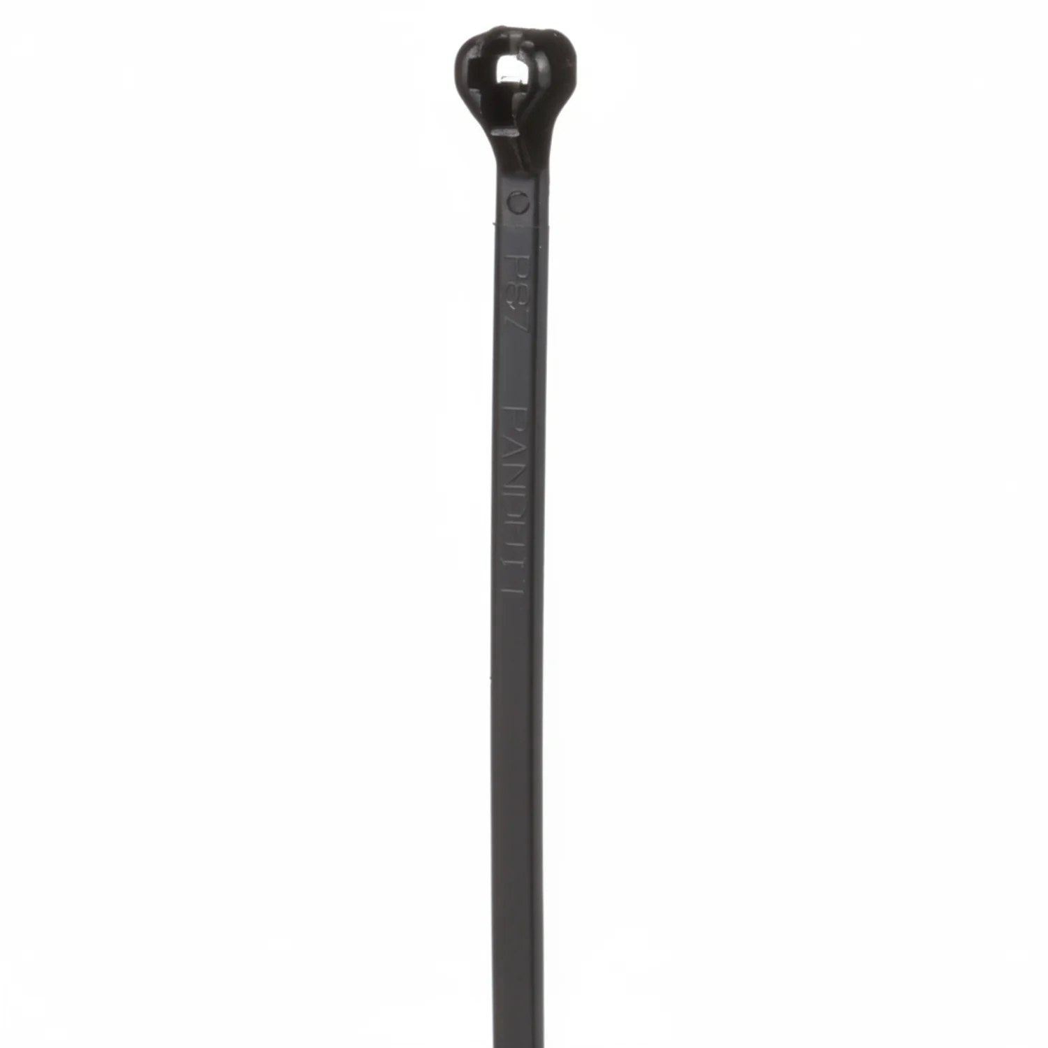 Panduit 8” 18lb. Black Heat Stabilized Dome-Top Barb Ty Cable Ties / Zip Ties 1000/bag Part # BT2M-M30 - Image 2