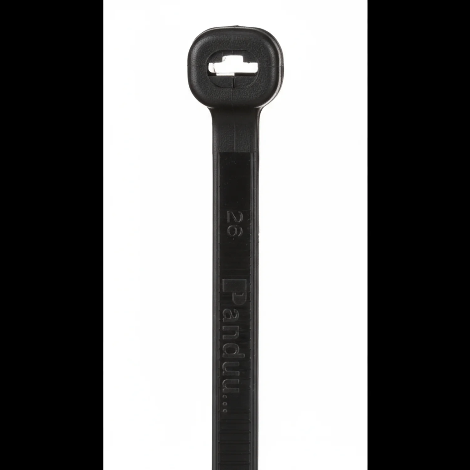 Panduit 11” 120lb. UV Black Weather Resistant Dome-Top Barb Ty Cable Ties / Zip Ties 50/bag Part # BT3LH-L0 - Image 3