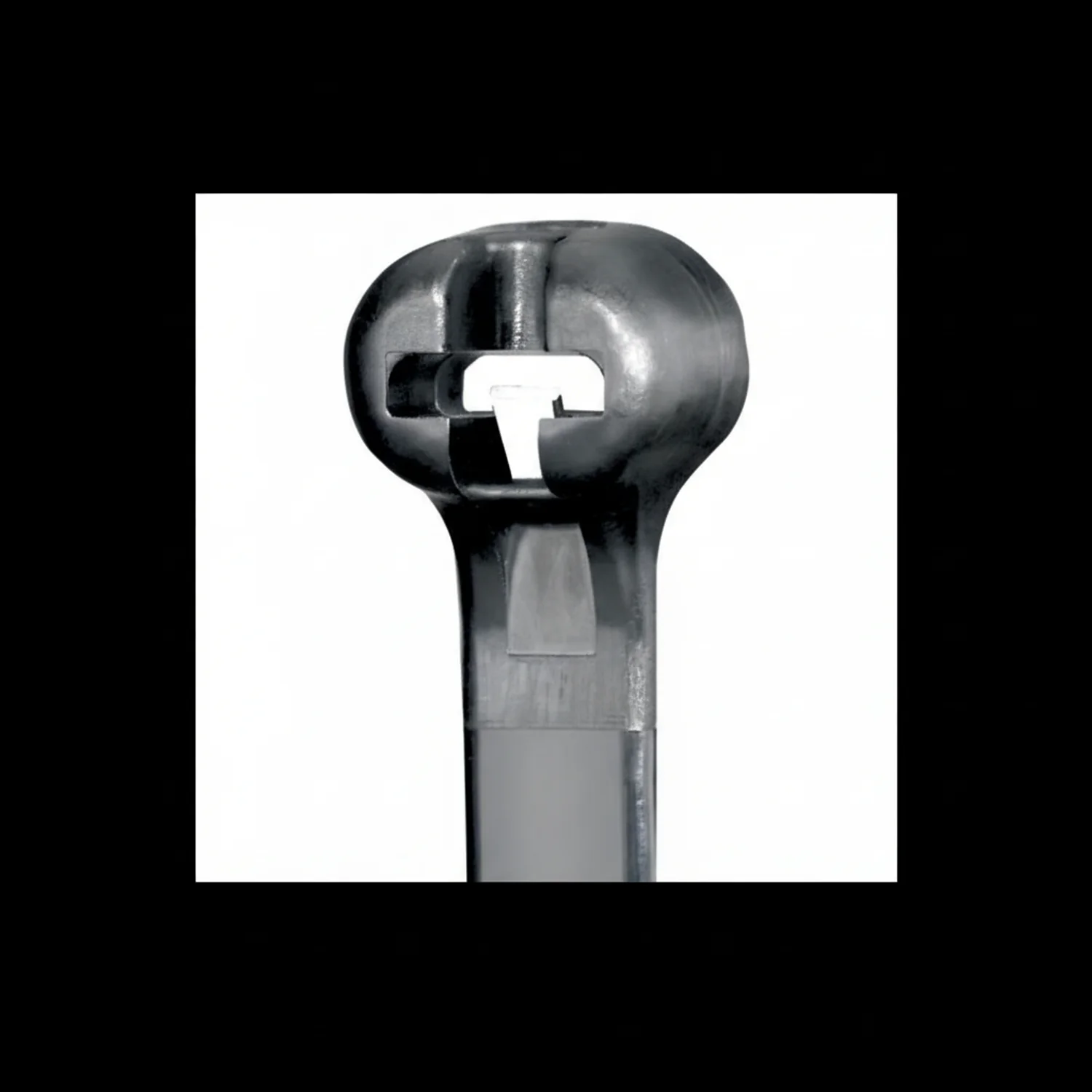 Panduit 11” 120lb. Black UV Weather Resistant Dome-Top Barb Ty Cable Ties / Zip Ties 250/bag Part # BT3LH-TL0 - Image 2
