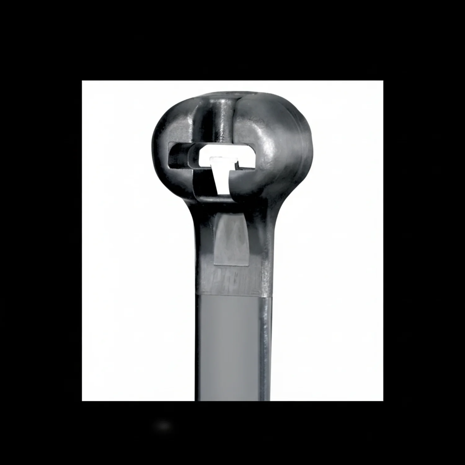 Panduit 24” 120lb. Black UV Weather Resistant Dome-Top Barb Ty Cable Ties / Zip Ties 100/bag Part # BT7LH-C0 - Image 2
