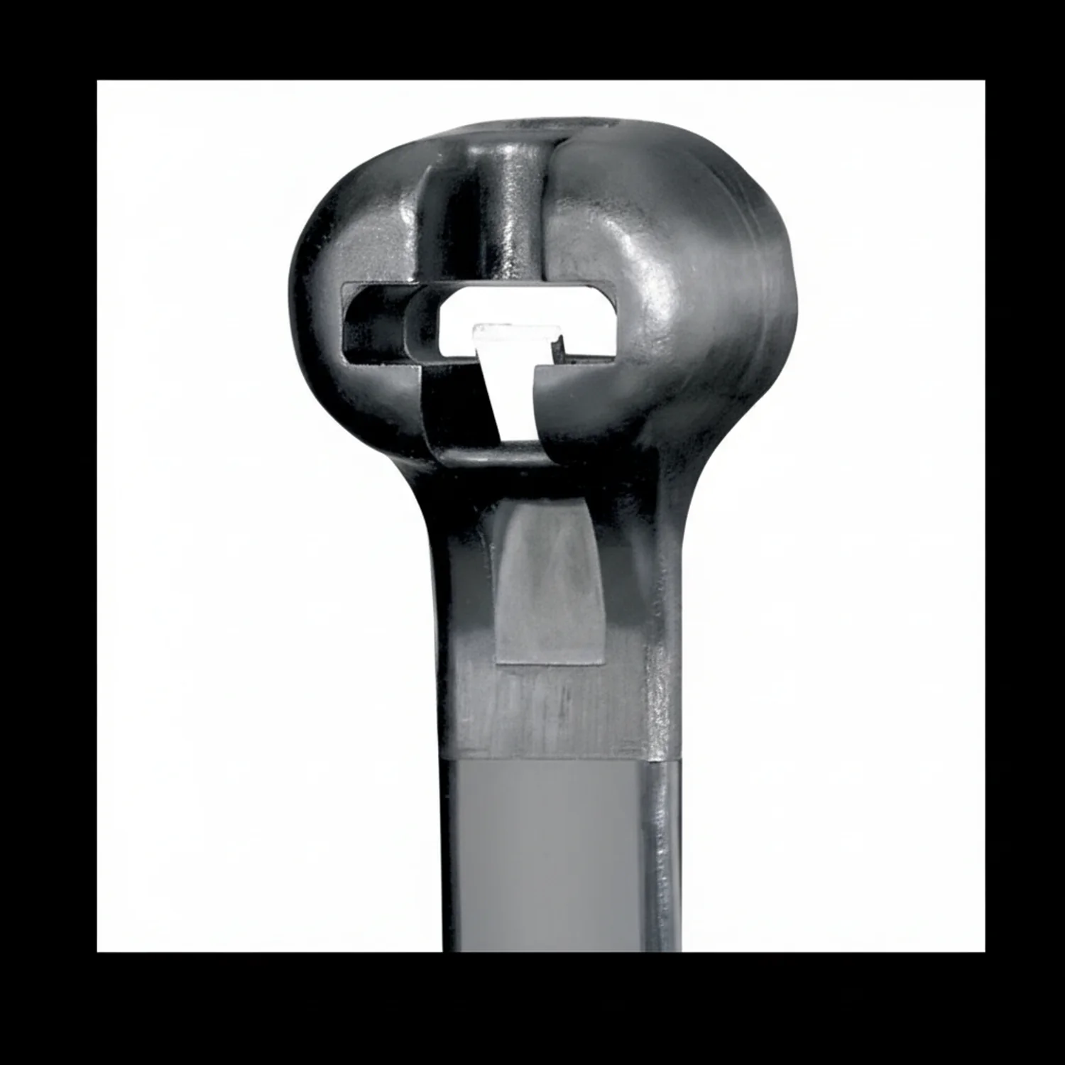 Panduit 27” 120lb. Black UV Weather Resistant Dome-Top Barb Ty Cable Ties / Zip Ties 100/bag Part # BT8LH-C0 - Image 2