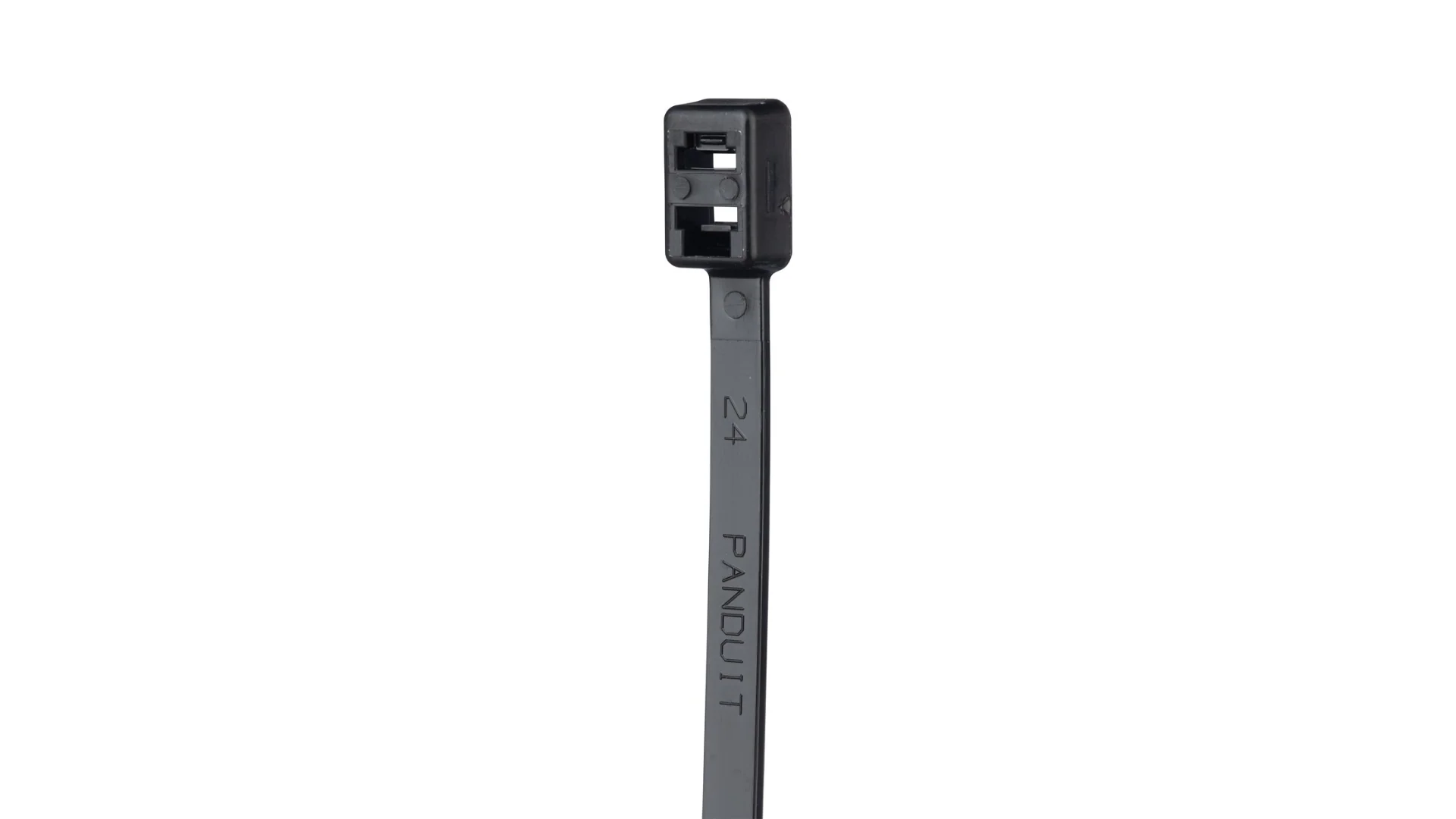 Panduit PLB2S-C0 7.6" Black Nylon Cable Tie 50lb Weather-Resistant - Image 3