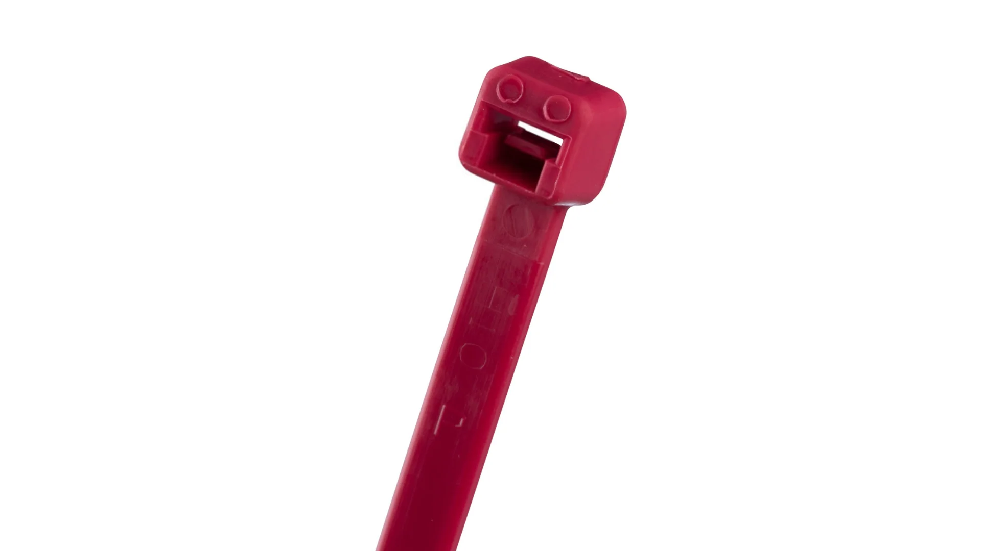 Panduit PLT1M-C2 Pan-Ty® Locking Cable Tie, Red, 3.9" Length, 18 lb Tensile Strength, 100/Bag