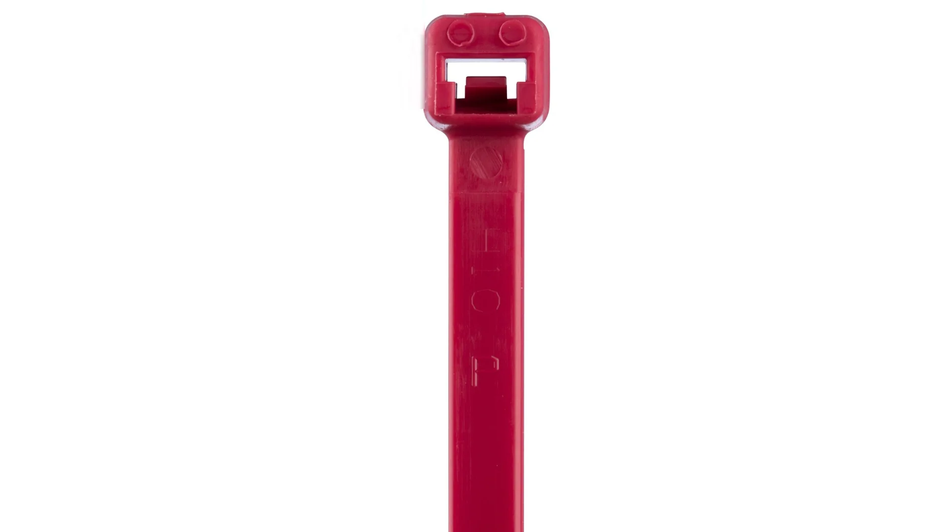 Panduit PLT1M-C2 Pan-Ty® Locking Cable Tie, Red, 3.9" Length, 18 lb Tensile Strength, 100/Bag - Image 2