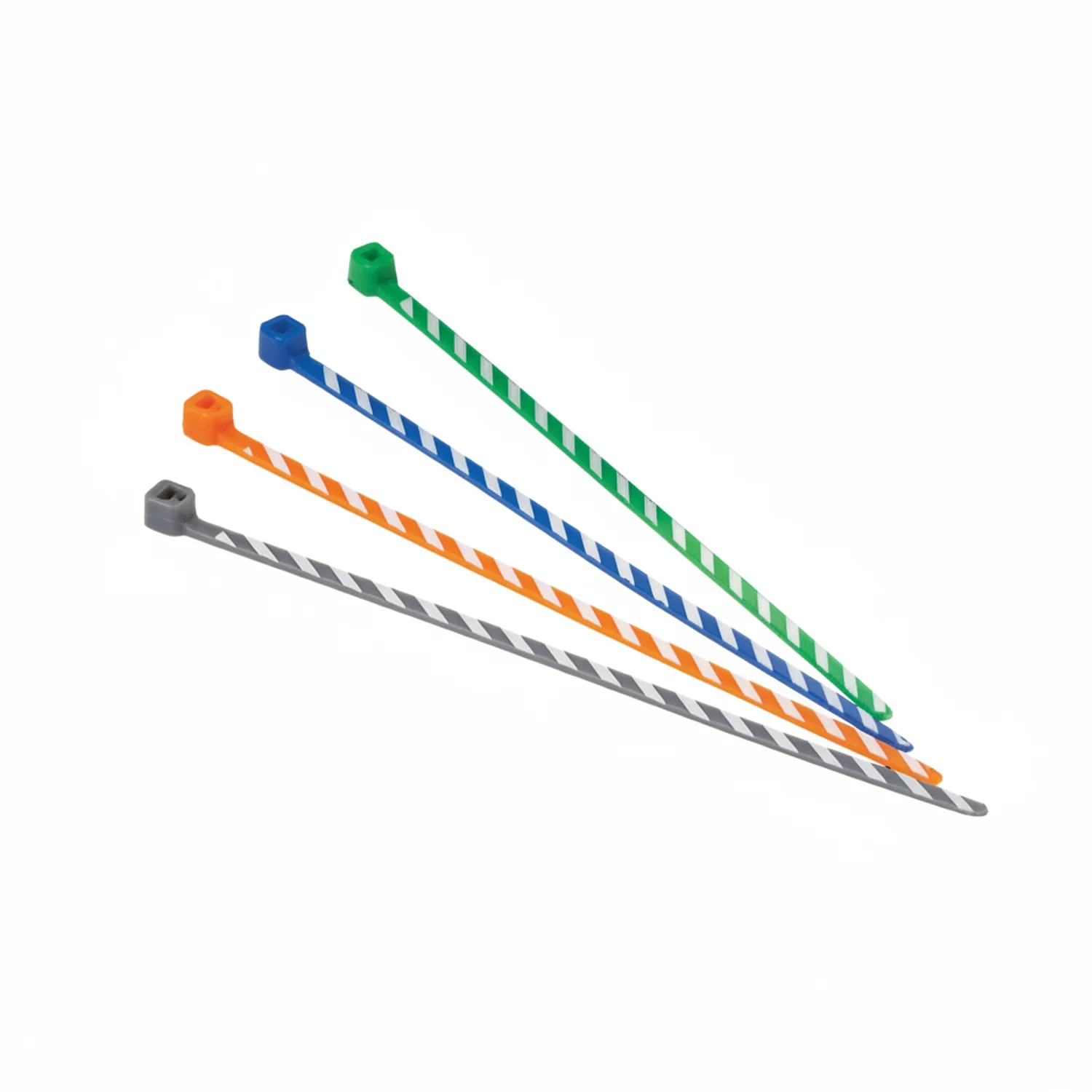 Panduit 4" 18lb. Green/White Stripe Pan-Ty® Locking Cable Ties / Zip Ties 50/bag Part # PLT1M-L5-10