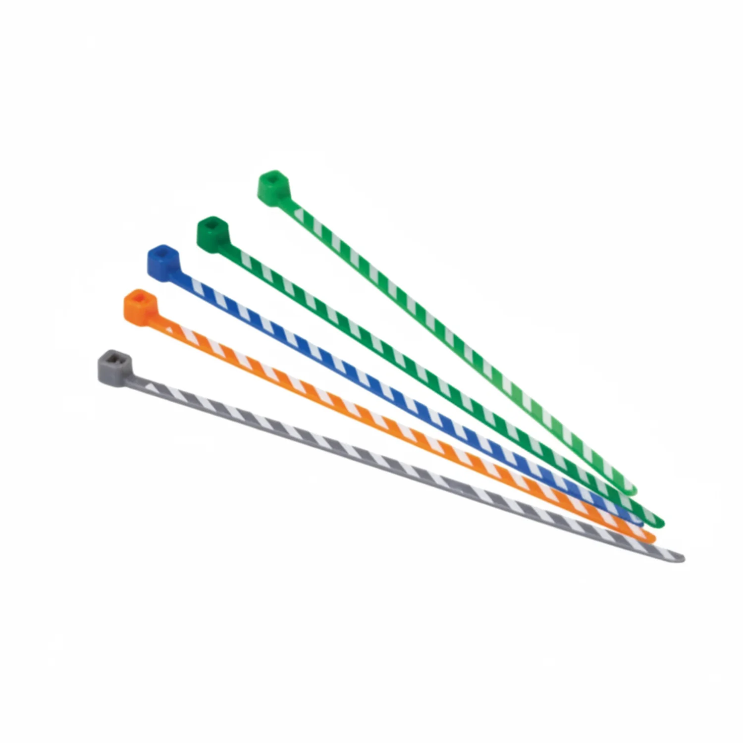 Panduit 4" 18lb. Green/Red Stripe Pan-Ty® Locking Cable Ties / Zip Ties 50/bag Part # PLT1M-L5-2