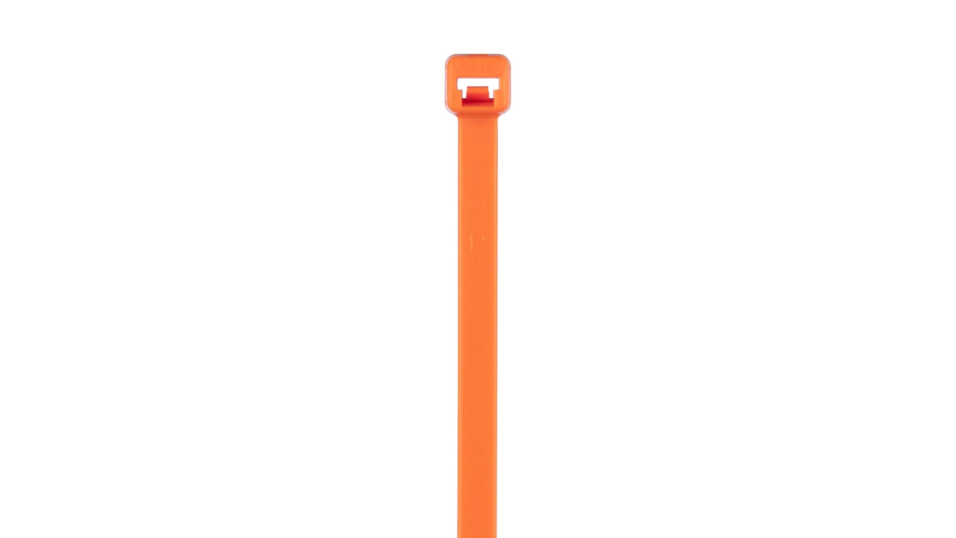 Panduit PLT2S-M53 Pan-Ty® Locking Cable Tie, Fluorescent Orange, 7.4" Length, 50 lb Tensile Strength, 100/Bag - Image 2