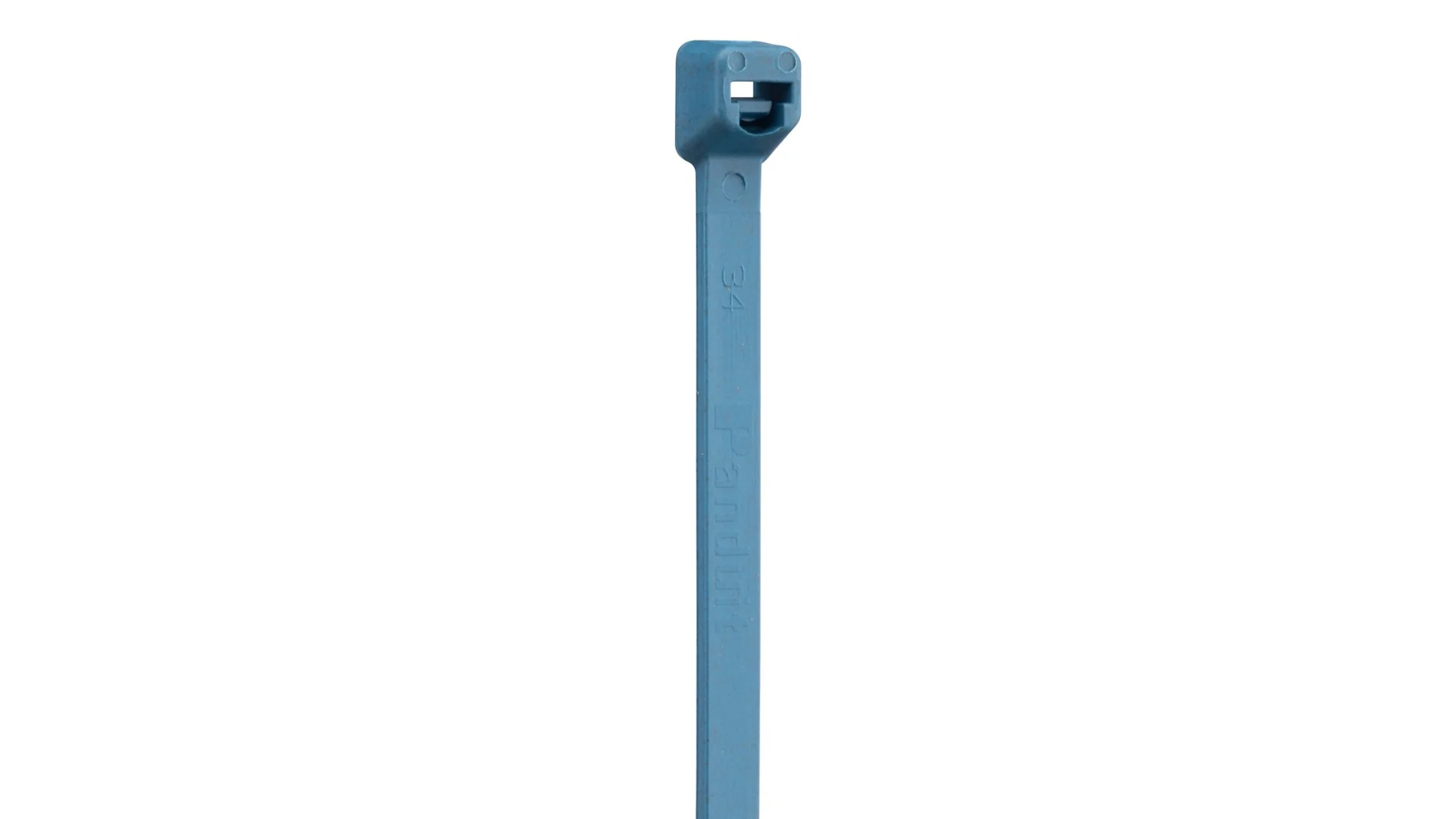 Panduit PLT3S-C96A Metal Detectable Antimicrobial Locking Cable Tie, Light Blue, 11.5" Length, 50 lb Tensile Strength, 100/Bag - Image 2
