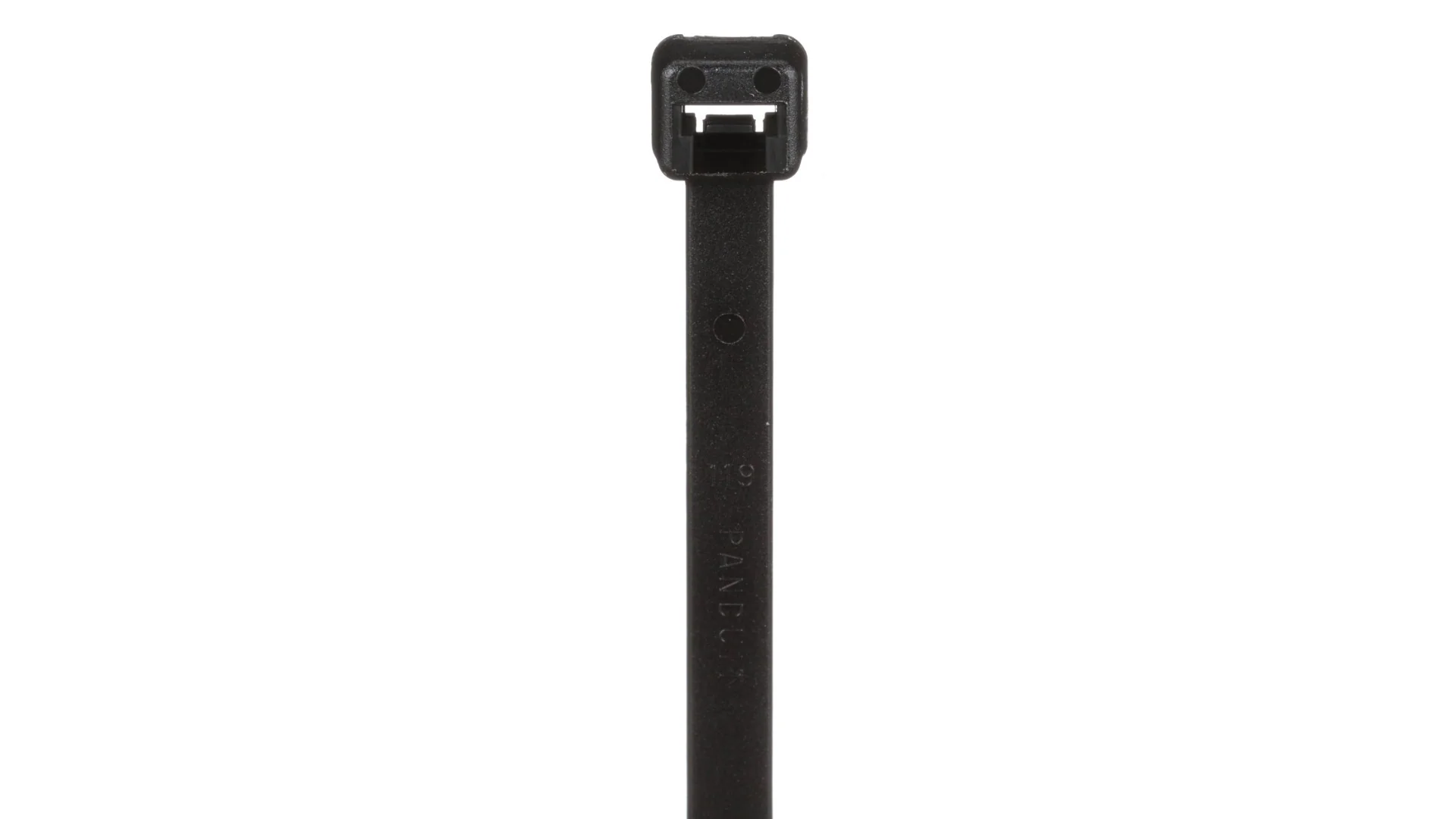 Panduit PLT4.5S-M0 Pan-Ty® Locking Cable Tie, Black, 15.5" Length, 50 lb Tensile Strength, 1000/Bag - Image 2