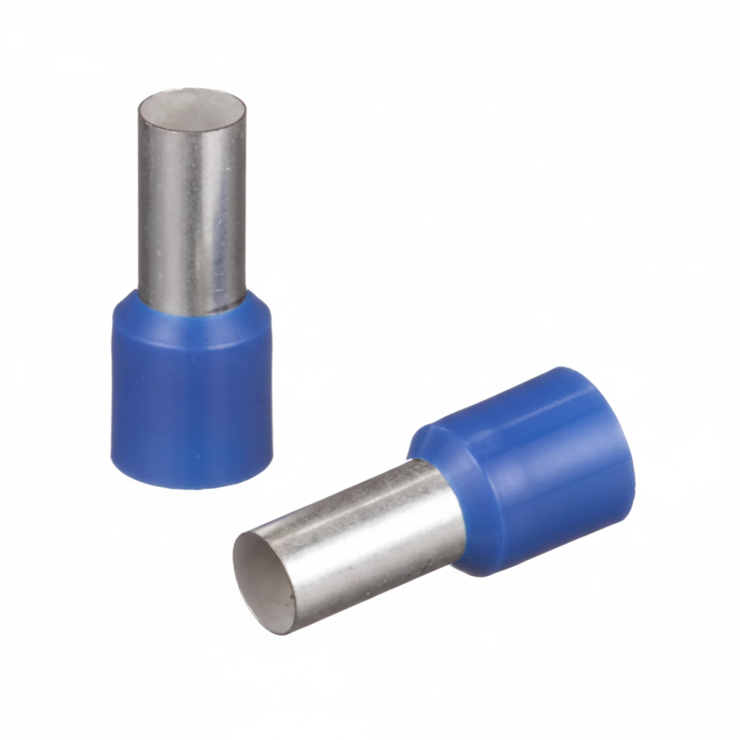 Panduit Polypropylene insulated single wire ferrules, Blue DIN end sleeve, AWG #6, .91 pin length  100/bag