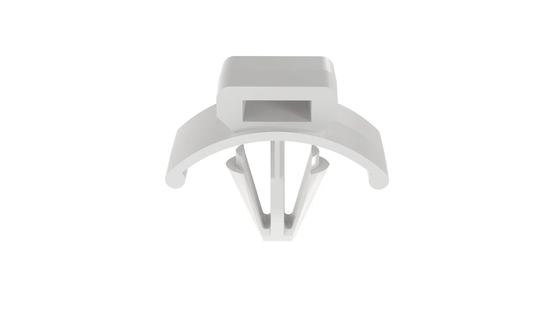 Panduit PWMS-H25-C Winged Push Barb Cable Tie Mount, Natural, 0.75" Length, Nylon 6.6, 100/Bag
