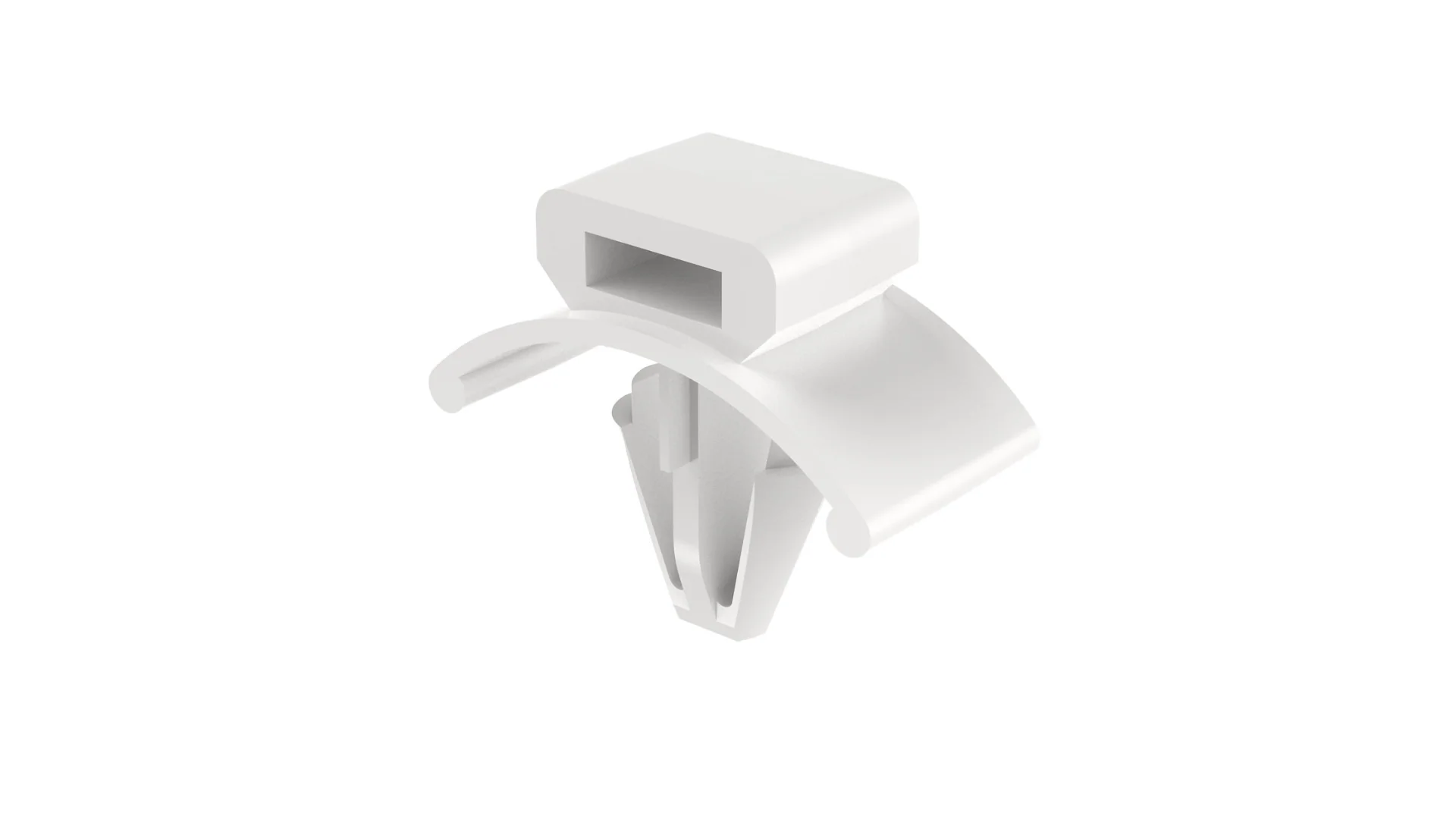 Panduit PWMS-H25-C Winged Push Barb Cable Tie Mount, Natural, 0.75" Length, Nylon 6.6, 100/Bag - Image 2