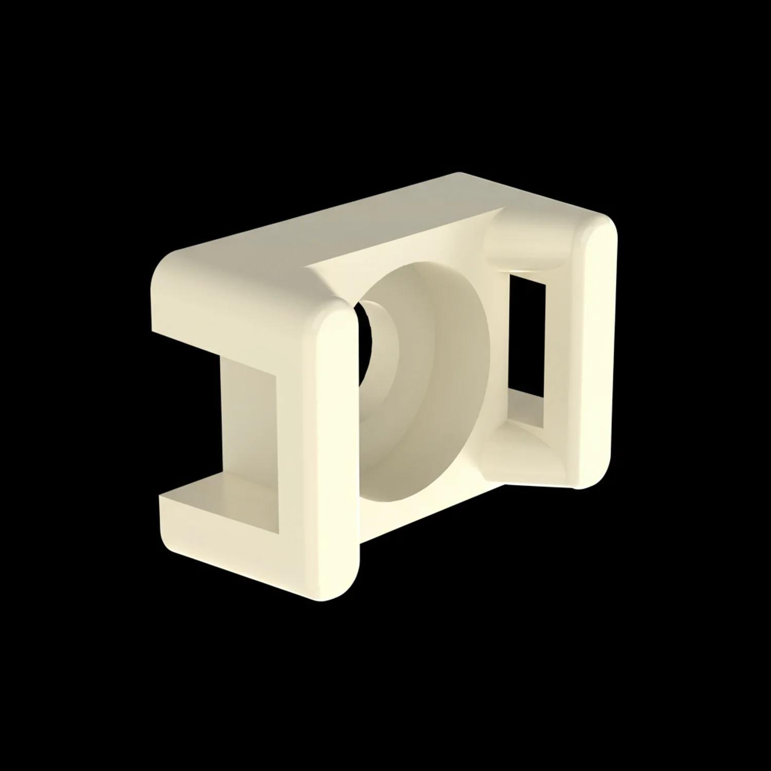 Panduit TM1S6-M69 Cable Tie Mount, Ivory, V-0 PA 6.6, 0.513x0.316", #6 Screw - Image 4