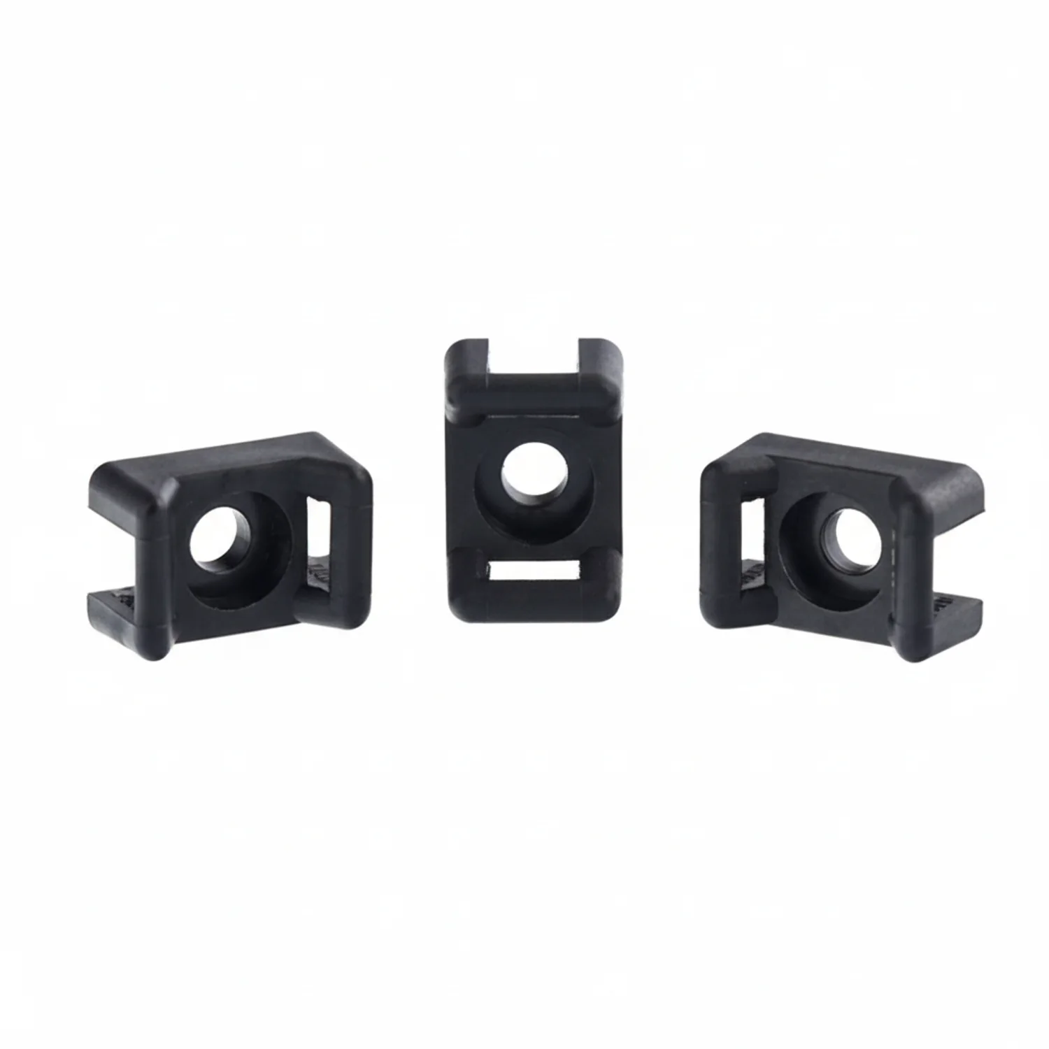 Saddle Mount #10 Screw Black 100/bag