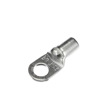 Sta-Kon Non-Insulated Ring Terminal, 1/0AN-2/0 AWG, #1 Stud, Metallic, 50 Pack