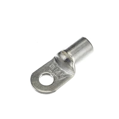 Sta-Kon Non-Insulated Ring Terminal, 4/0AN-250 kcmil AWG, #1 Stud, Metallic, 50 Pack
