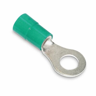 Sta-Kon Vinyl Insulated Ring Terminal, 16-14 AWG, 1/2 in Stud, Blue, 500 Pack