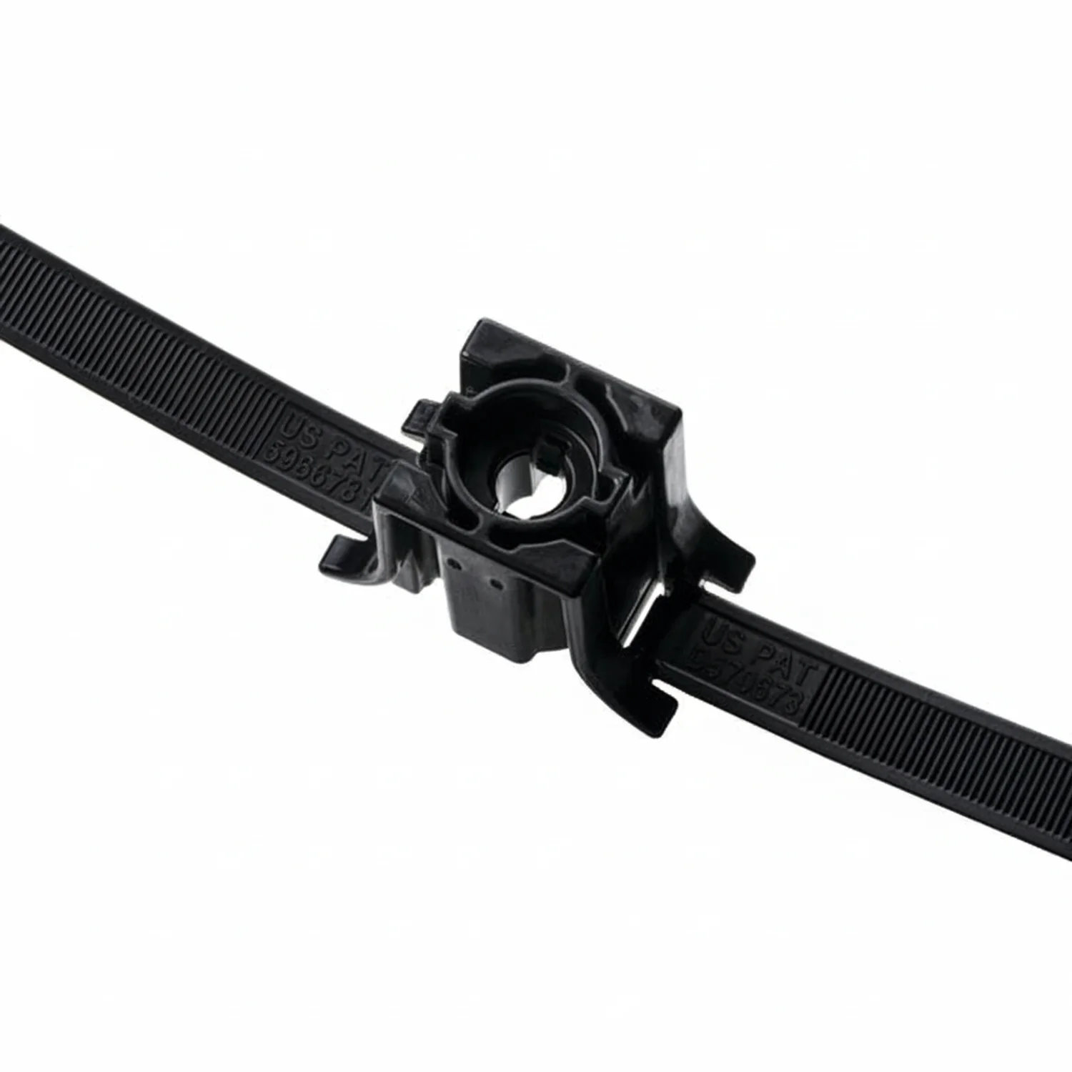 Stand Off Dual Clamp Tie, 26.10" Long, .31" Stud Dia, PA66HIRHSUV, Black, 125/pkg