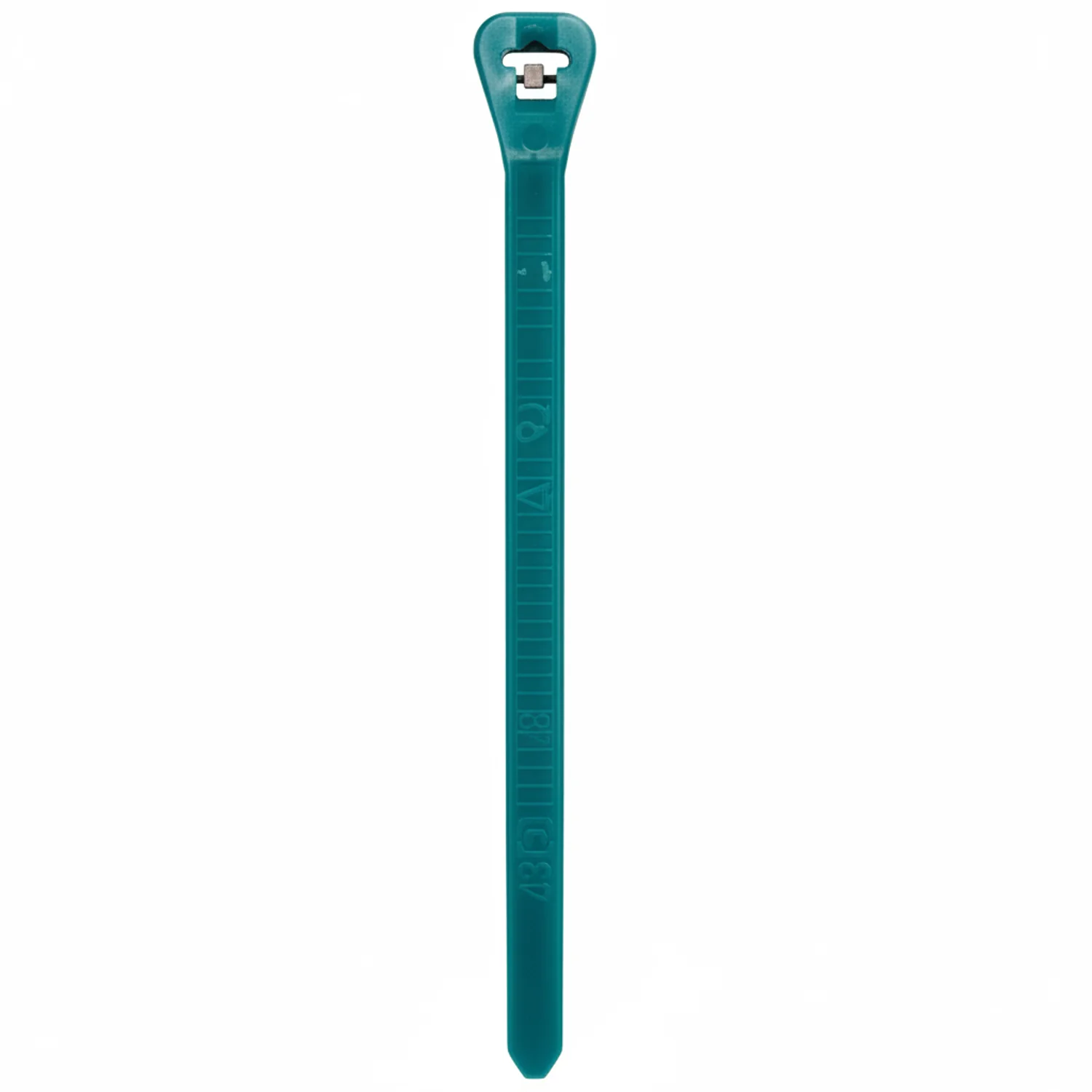 Thomas & Betts Ty-Rap TYZ25M 7" 50lb Aqua Radiation Resistant Tefzel Fluoropolymer Cable Ties / Zip Ties 1000/Bag - Image 3