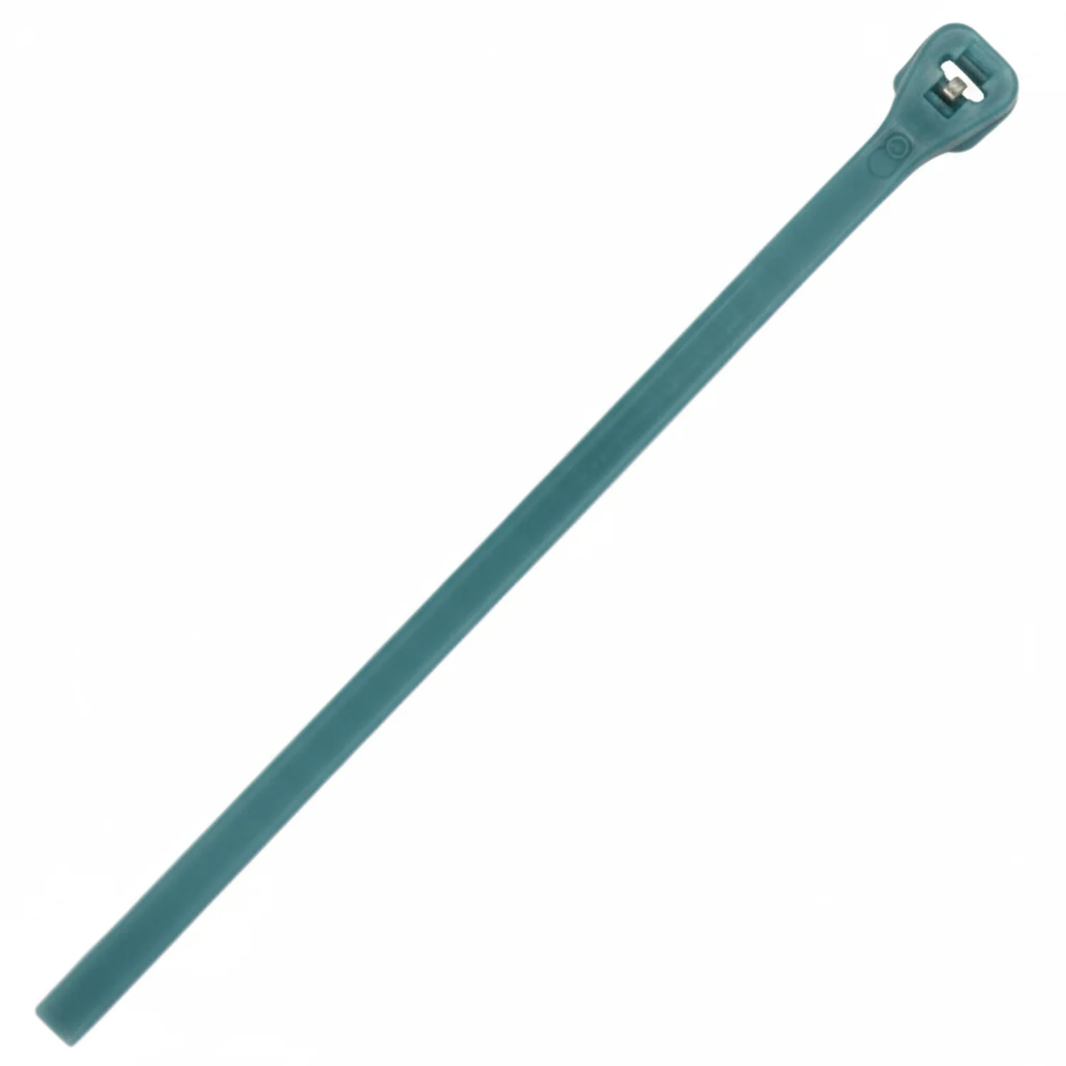 Thomas & Betts Ty-Rap TYZ528M 14" 50lb Aqua Radiation Resistant Tefzel Fluoropolymer Cable Ties / Zip Ties 100/Bag - Image 3